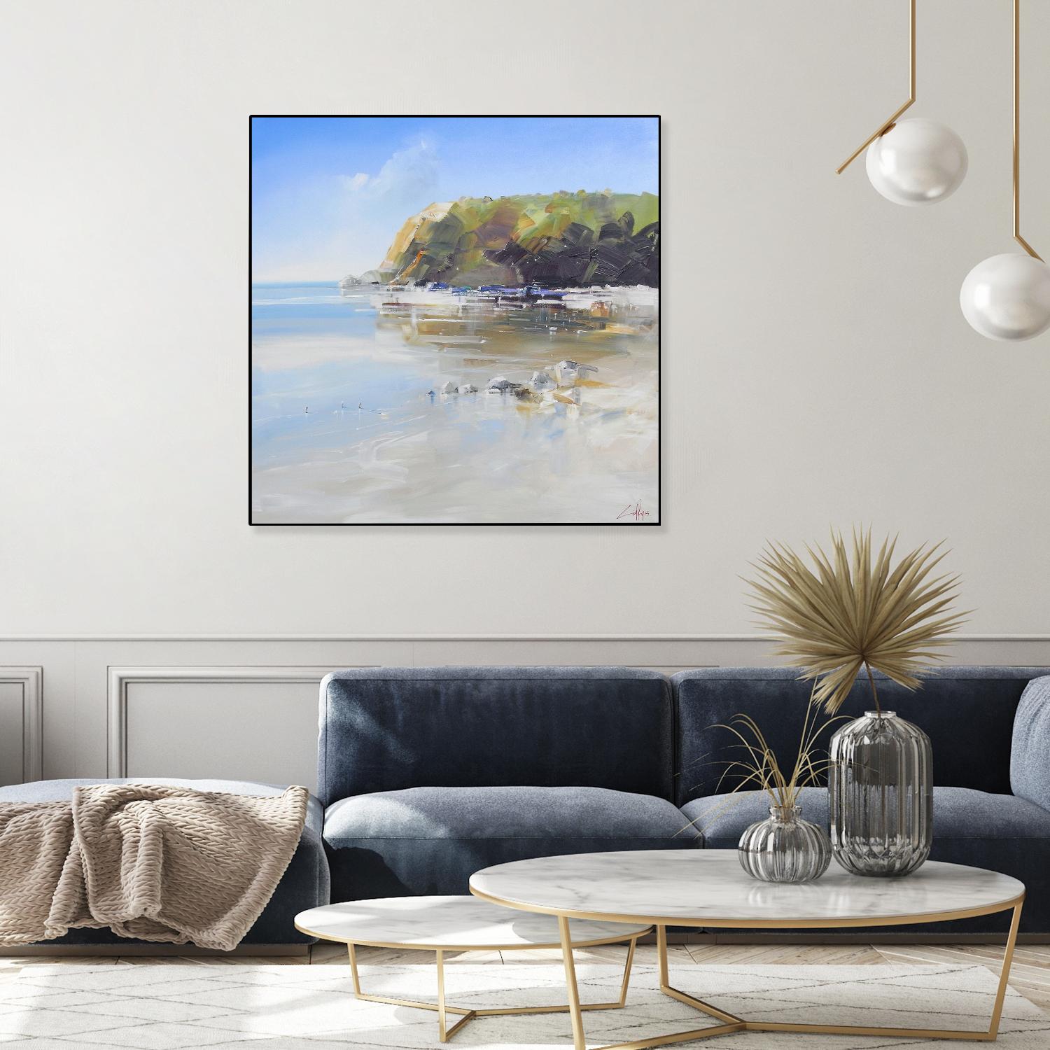 Coast Line by Craig Trewin Penny on GIANT ART - multi coastal, contemporary, landscapes, beaches, ocean