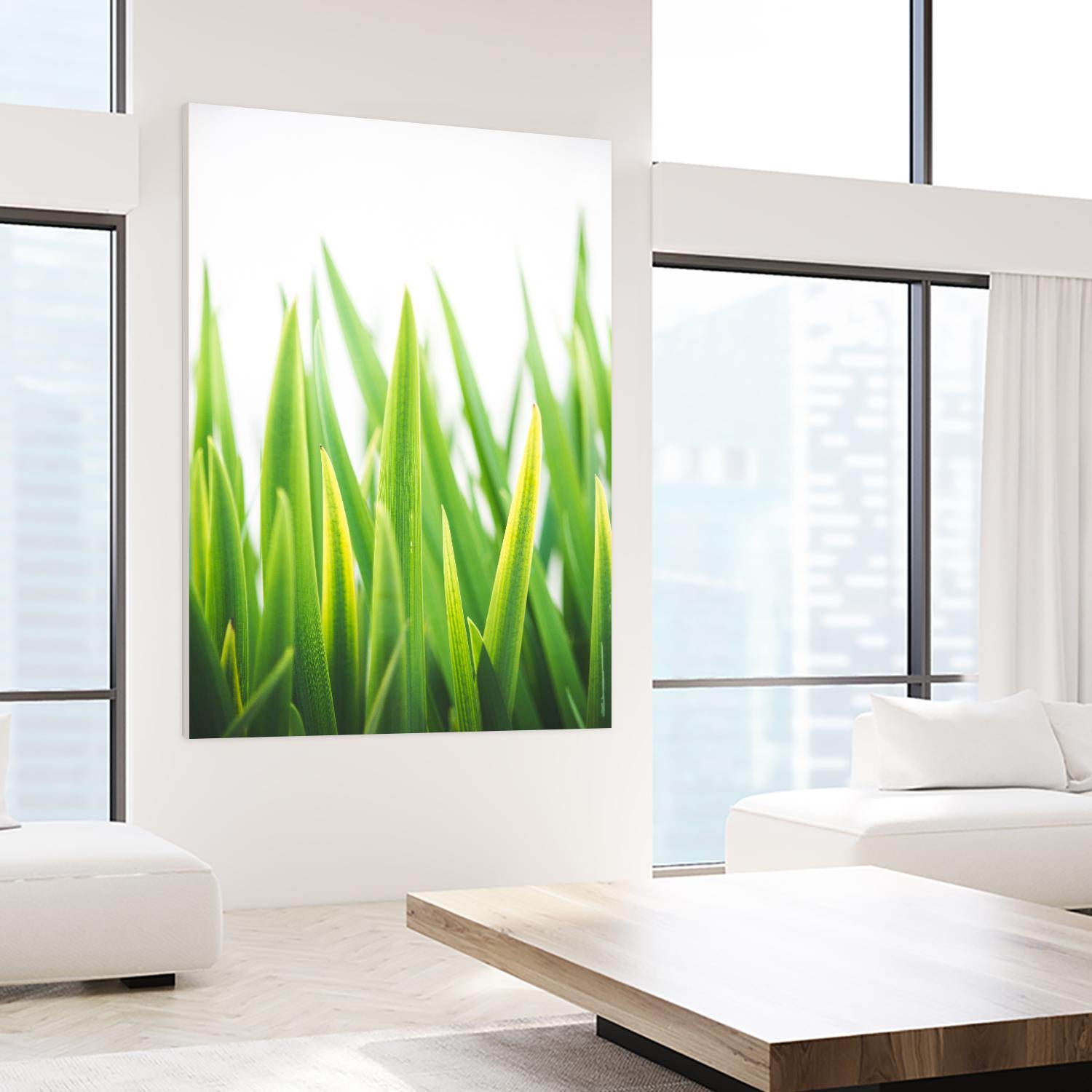 Blades of Green No. 2 by Sonja Quintero on GIANT ART - green floral/still life, photography