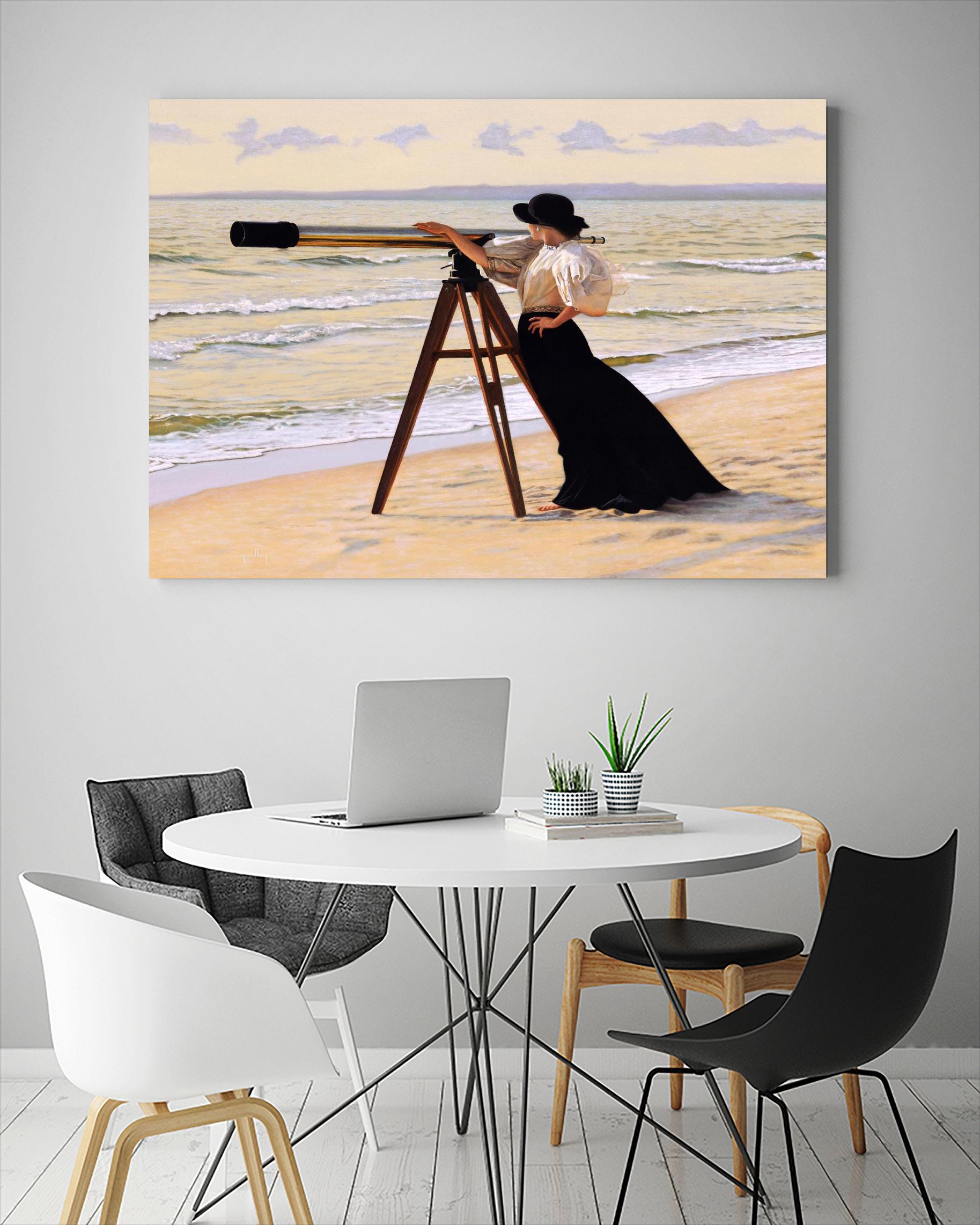 Outlook by Peter Quidley on GIANT ART - multicolor figurative; coastal