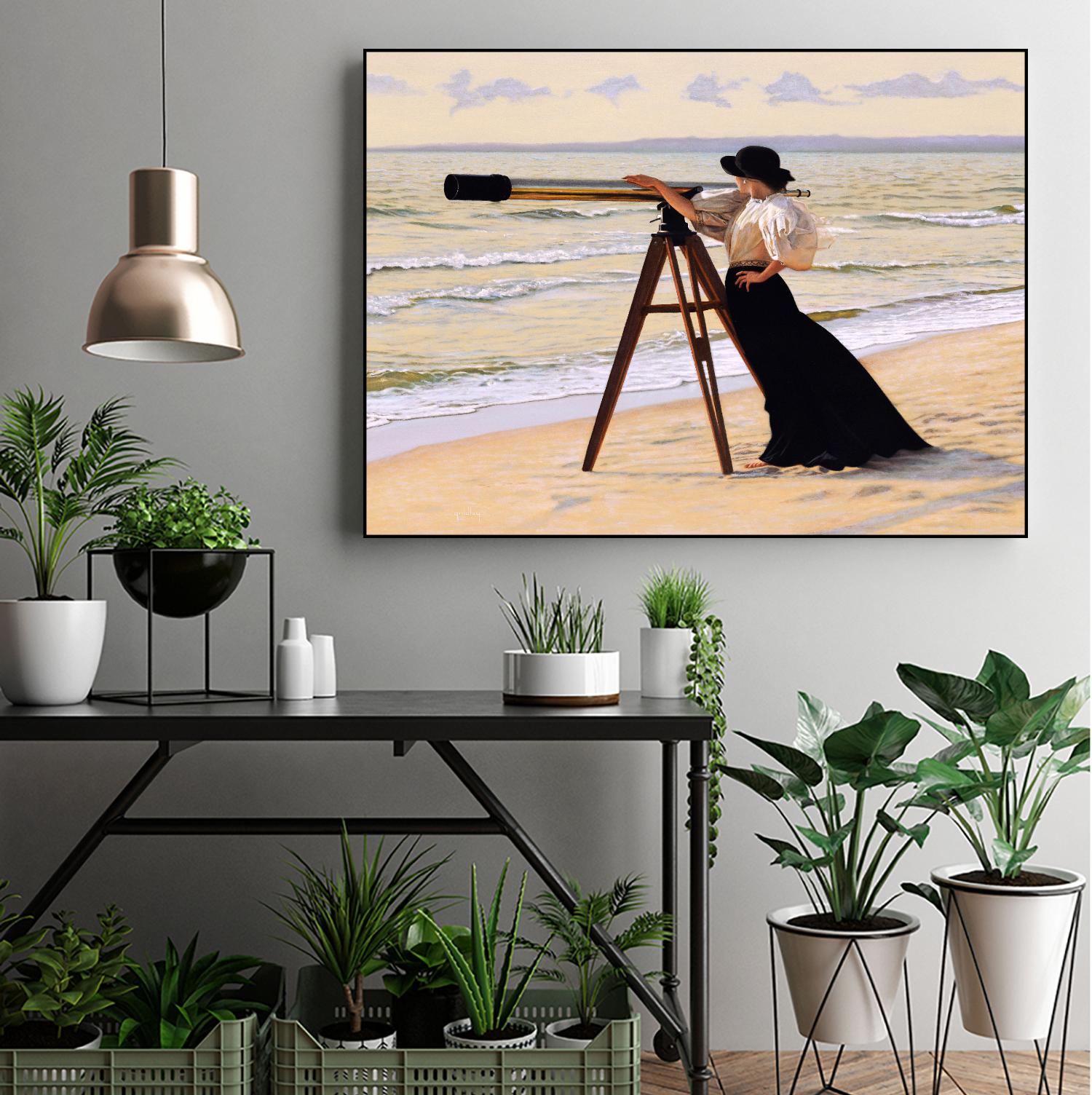 Outlook by Peter Quidley on GIANT ART - multicolor figurative; coastal