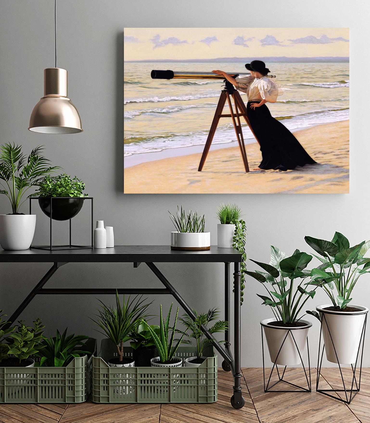 Outlook by Peter Quidley on GIANT ART - multicolor figurative; coastal