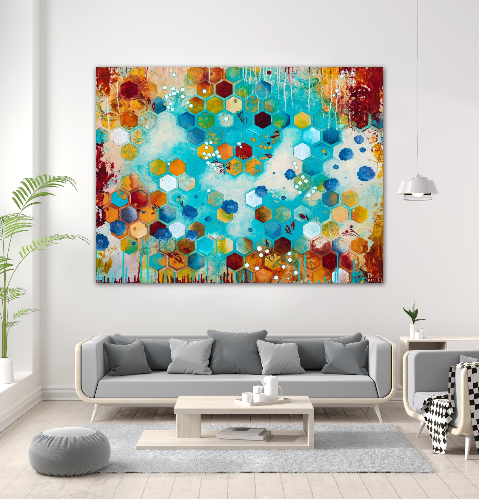 Scattered by Heather Noel Robinson on GIANT ART - multicolor abstracts; contemporary