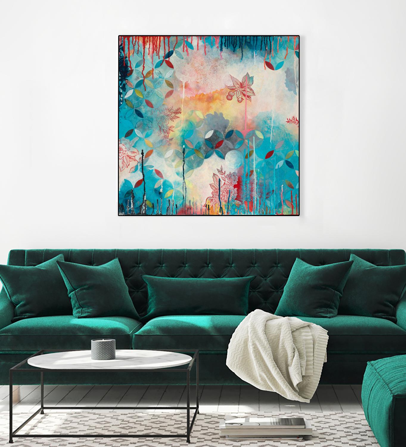 Tranquil Eden 3 by Heather Noel Robinson on GIANT ART - multicolor abstracts; contemporary