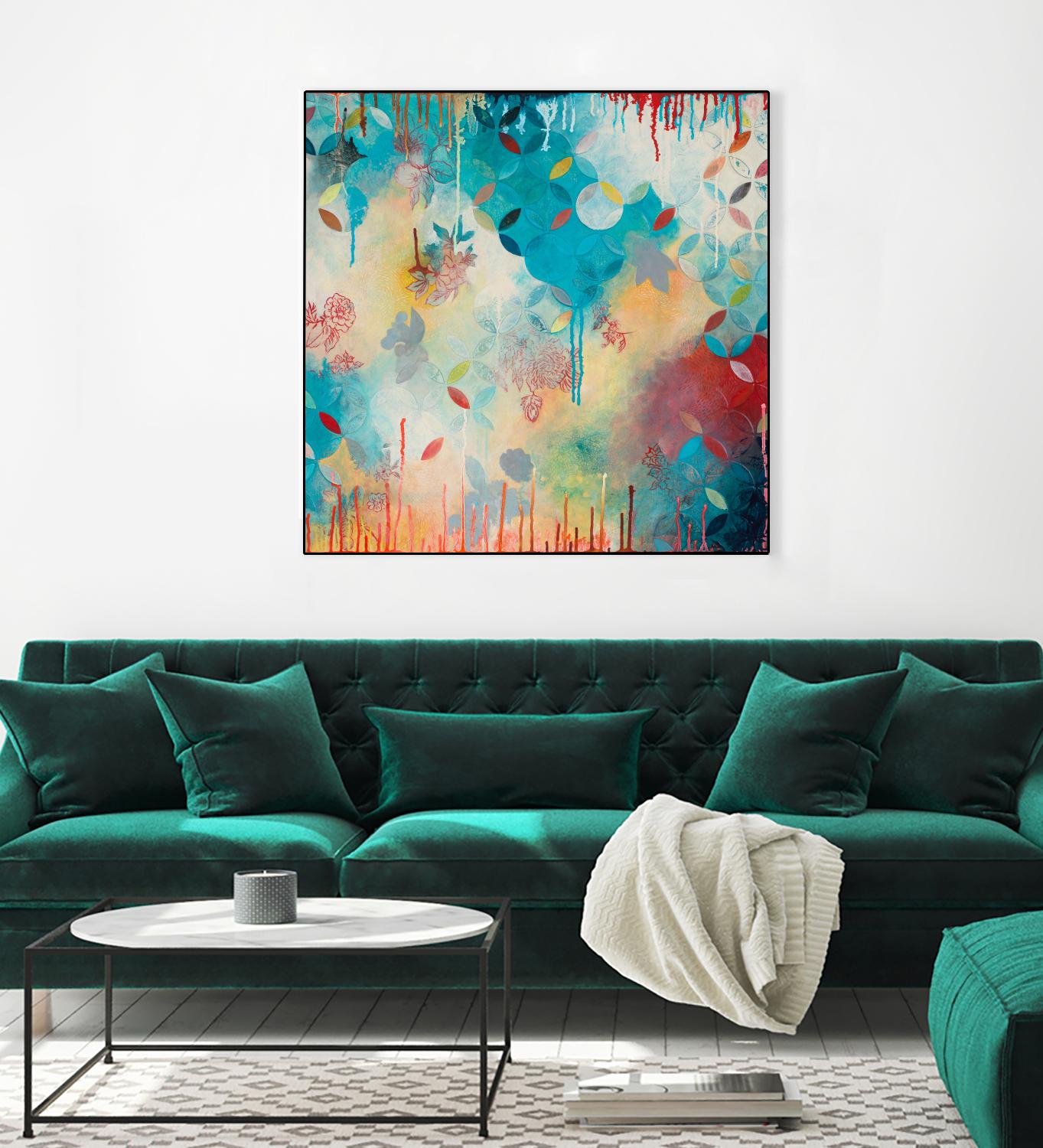 Tranquil Eden 4 by Heather Noel Robinson on GIANT ART - multicolor abstracts; contemporary