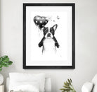 My Heart Goes Boom by Balazs Solti on GIANT ART - white animals