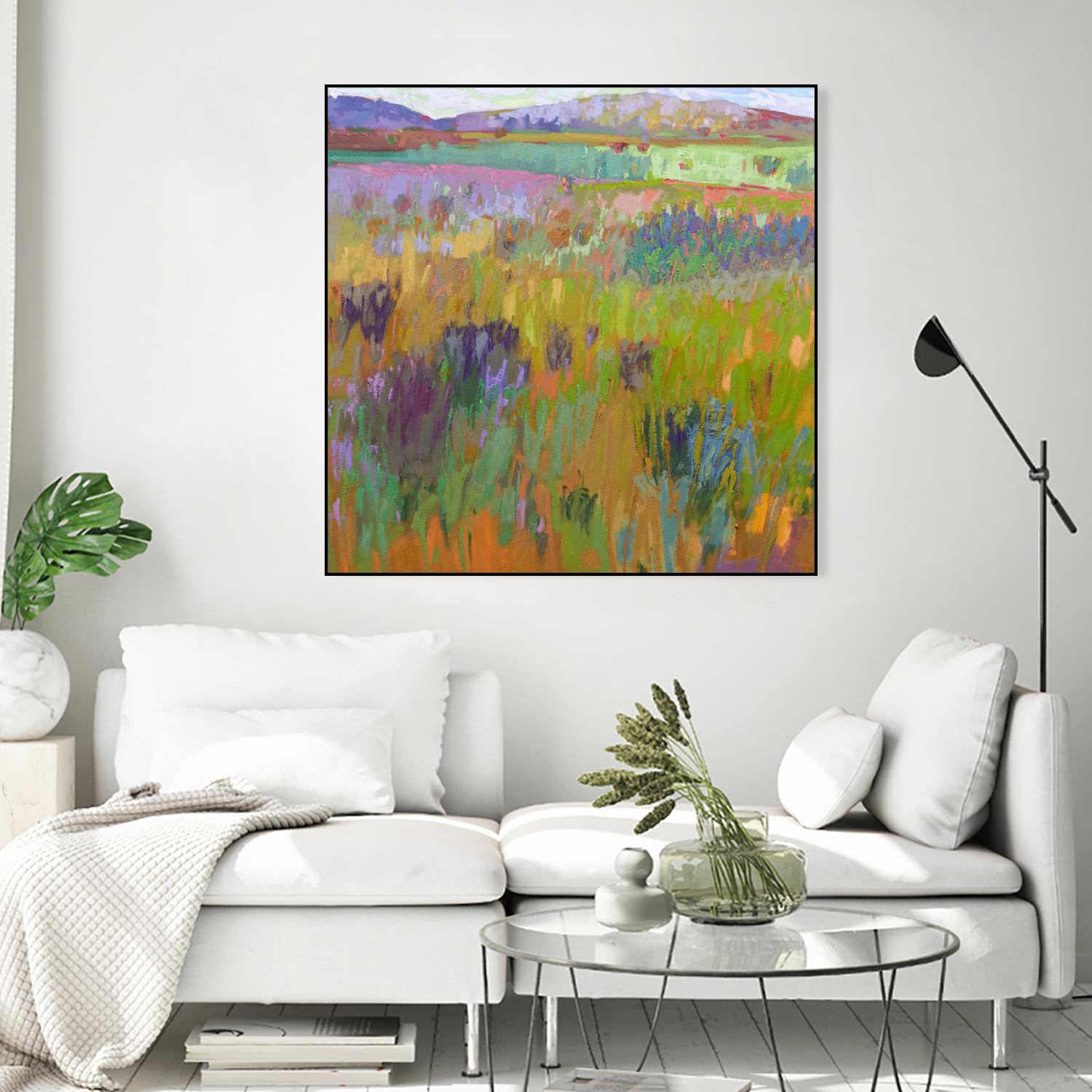 After a Spring Rain by Jane Schmidt on GIANT ART - multicolor landscapes; contemporary
