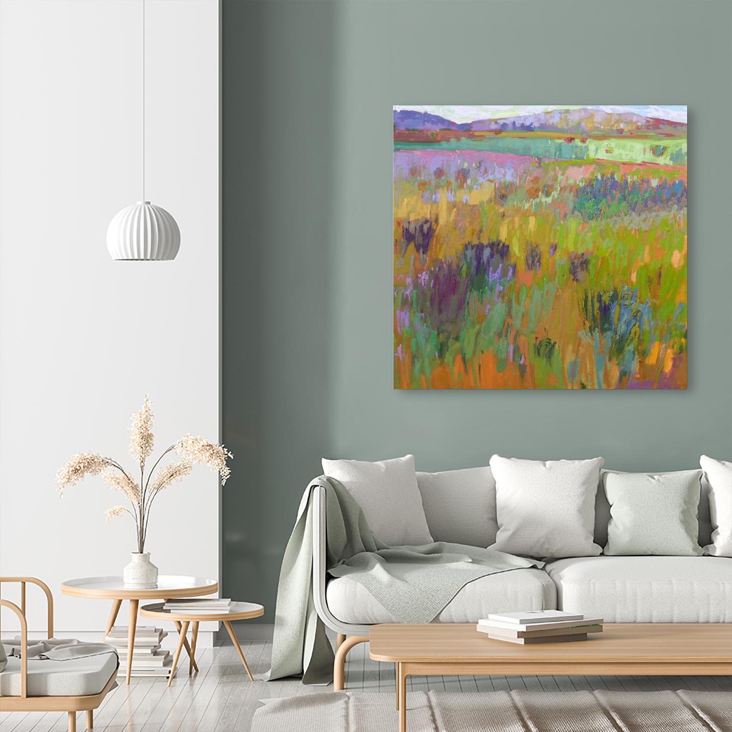 After a Spring Rain by Jane Schmidt on GIANT ART - multicolor landscapes; contemporary