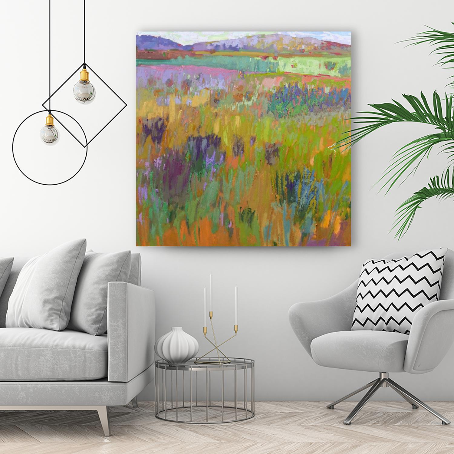 After a Spring Rain by Jane Schmidt on GIANT ART - multicolor landscapes; contemporary