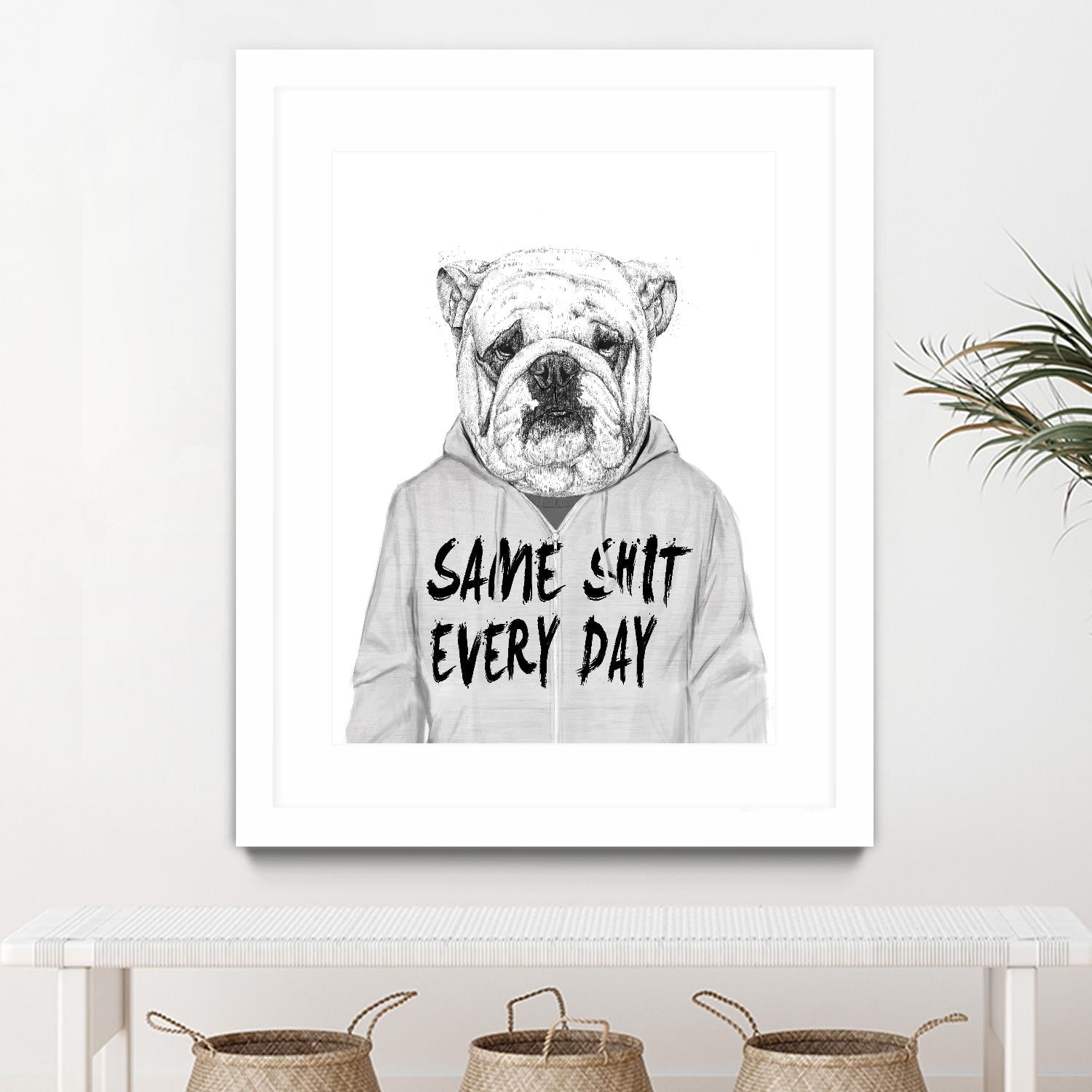Same Shit Everyday by Balazs Solti on GIANT ART - multicolor urban/pop surrealism