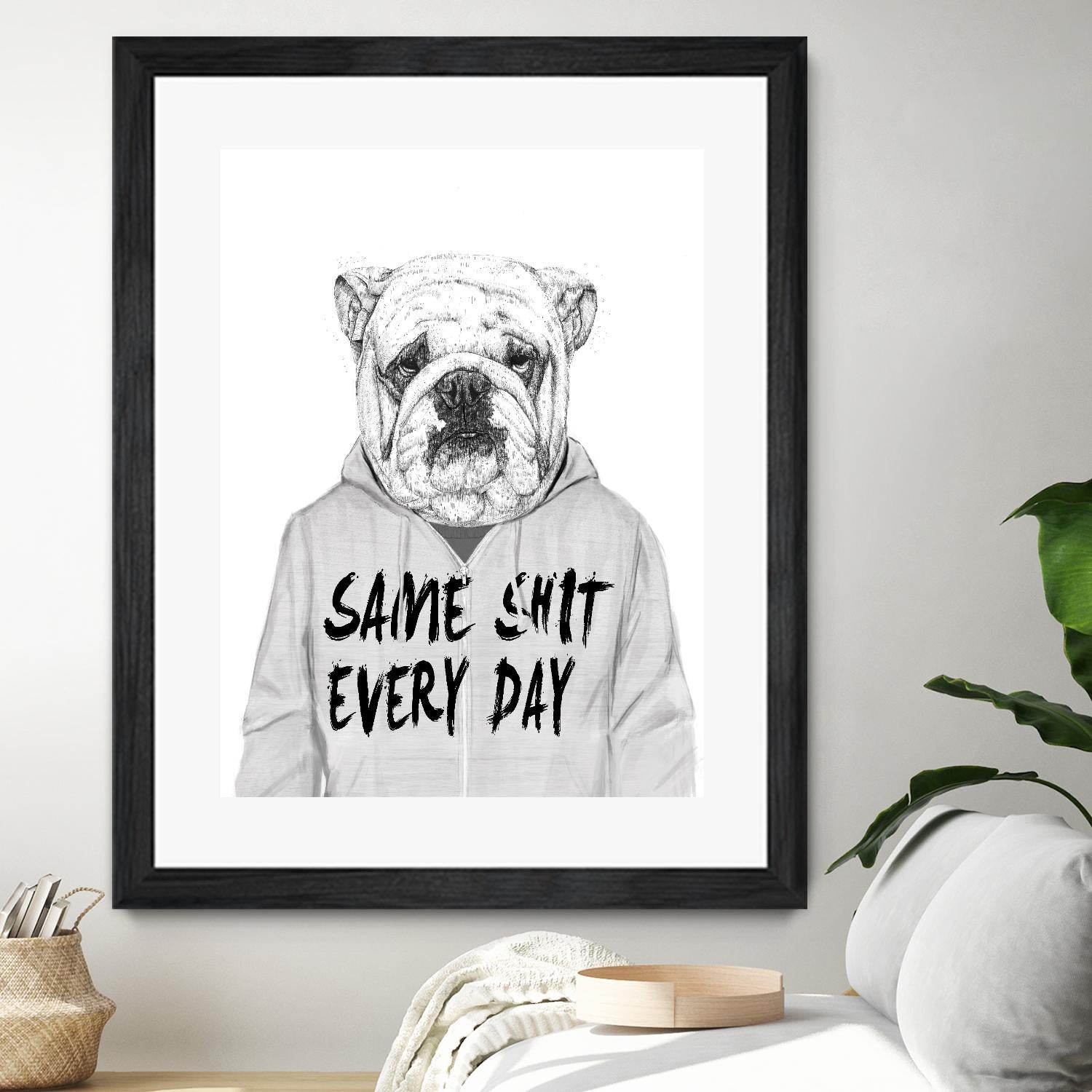 Same Shit Everyday by Balazs Solti on GIANT ART - multicolor urban/pop surrealism