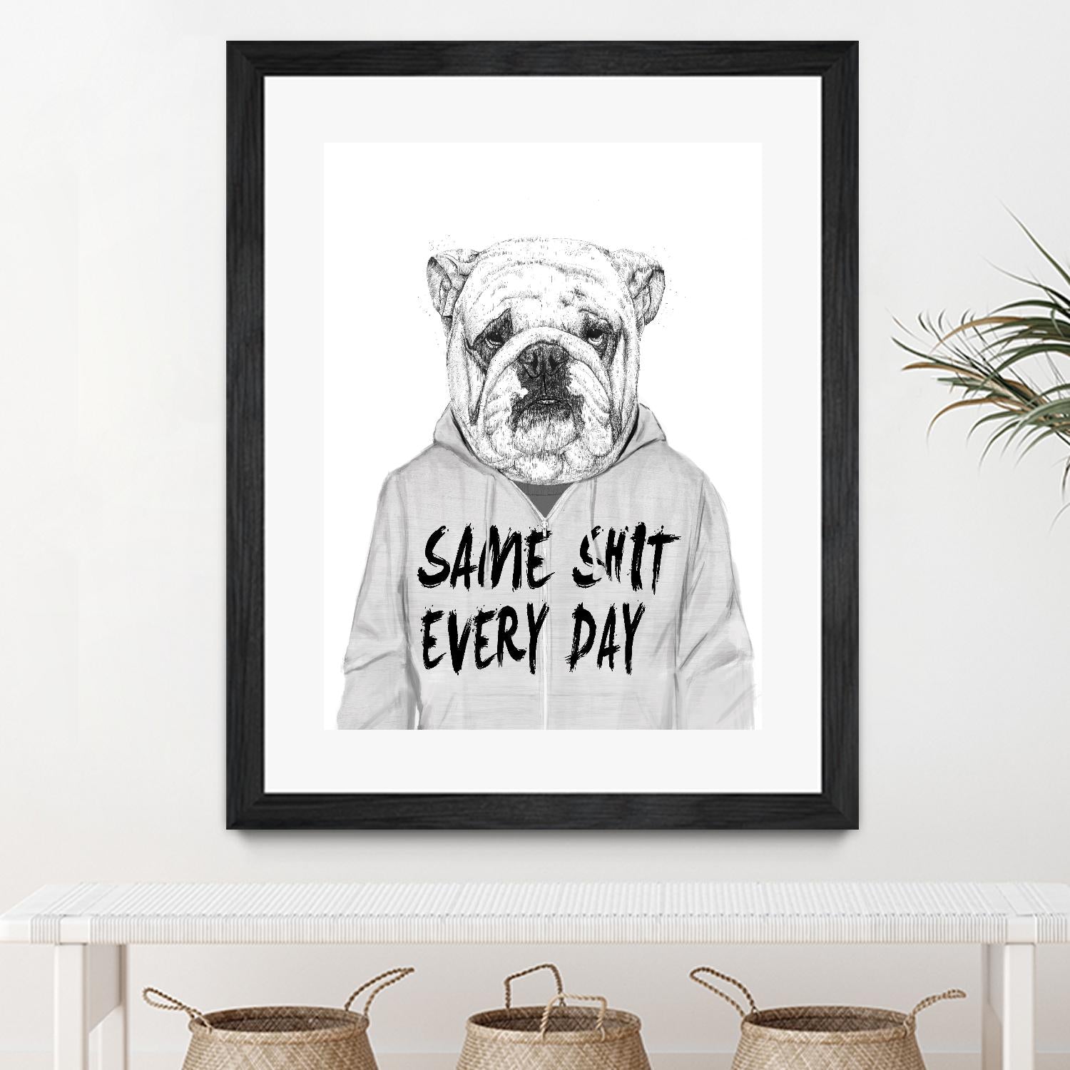 Same Shit Everyday by Balazs Solti on GIANT ART - multicolor urban/pop surrealism