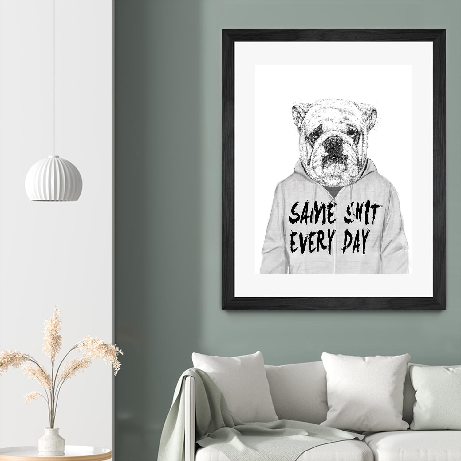 Same Shit Everyday by Balazs Solti on GIANT ART - multicolor urban/pop surrealism