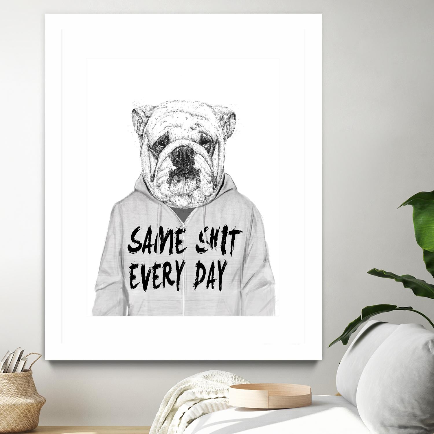 Same Shit Everyday by Balazs Solti on GIANT ART - multicolor urban/pop surrealism