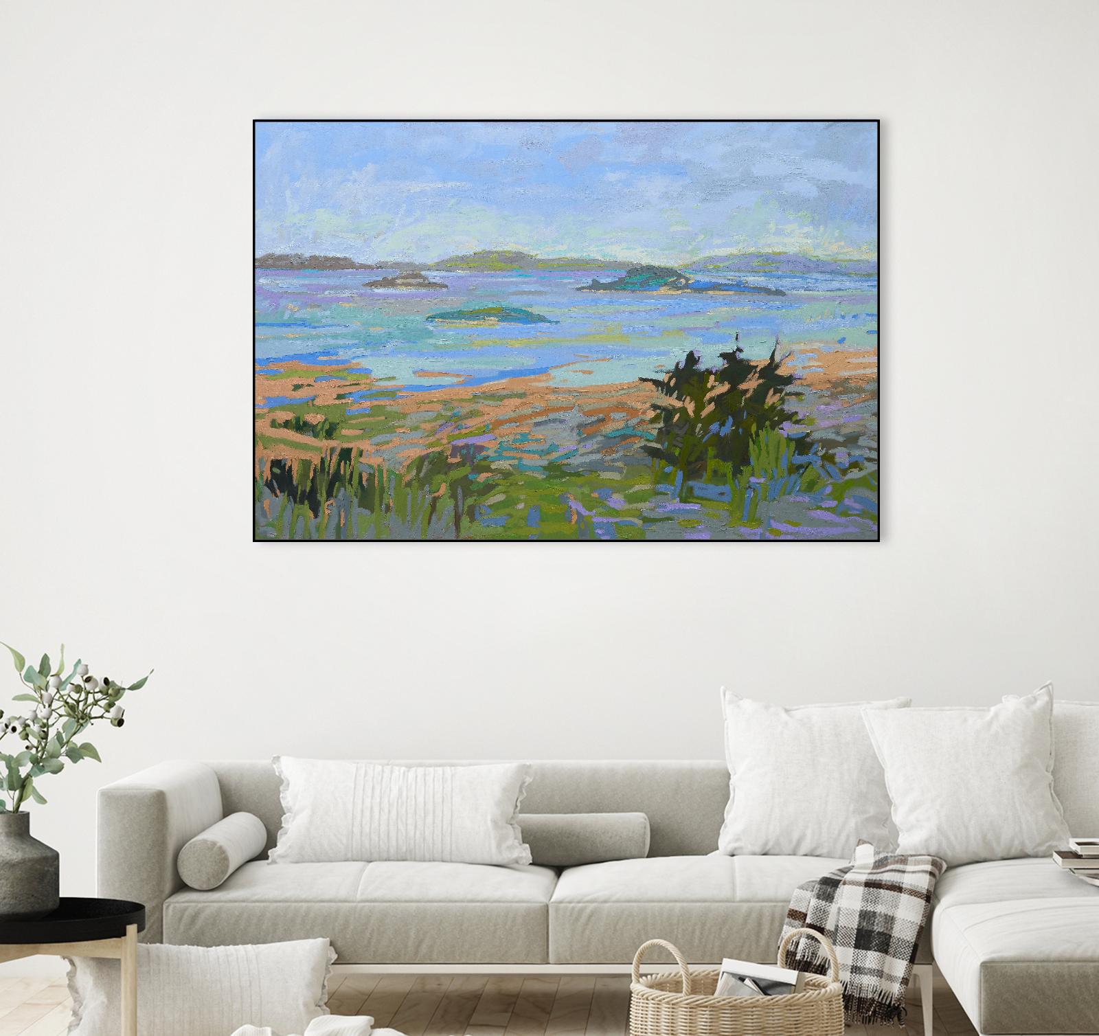 Islands Off the Mainland by Jane Schmidt on GIANT ART - multicolor landscapes; coastal