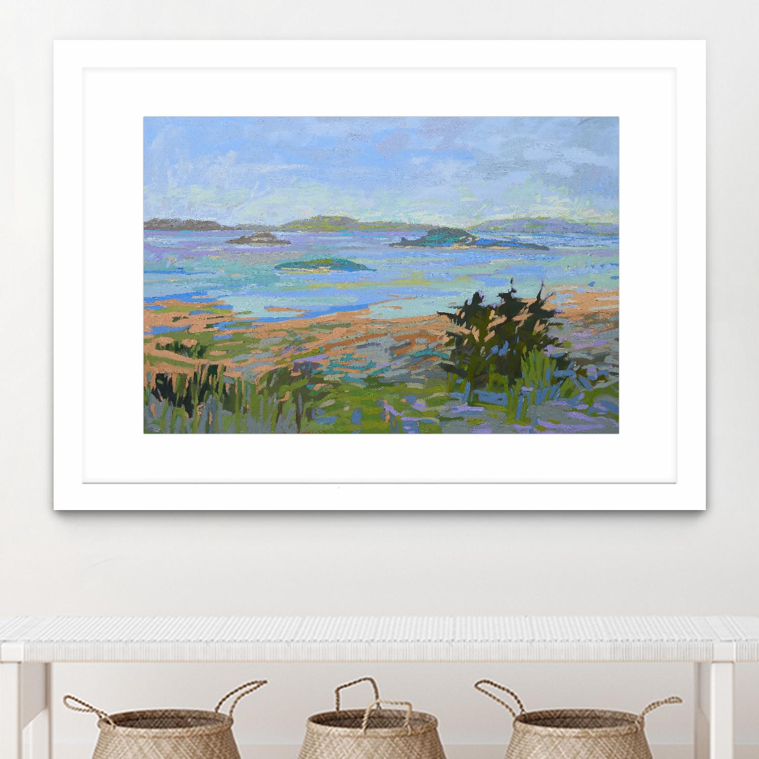 Islands Off the Mainland by Jane Schmidt on GIANT ART - multicolor landscapes; coastal