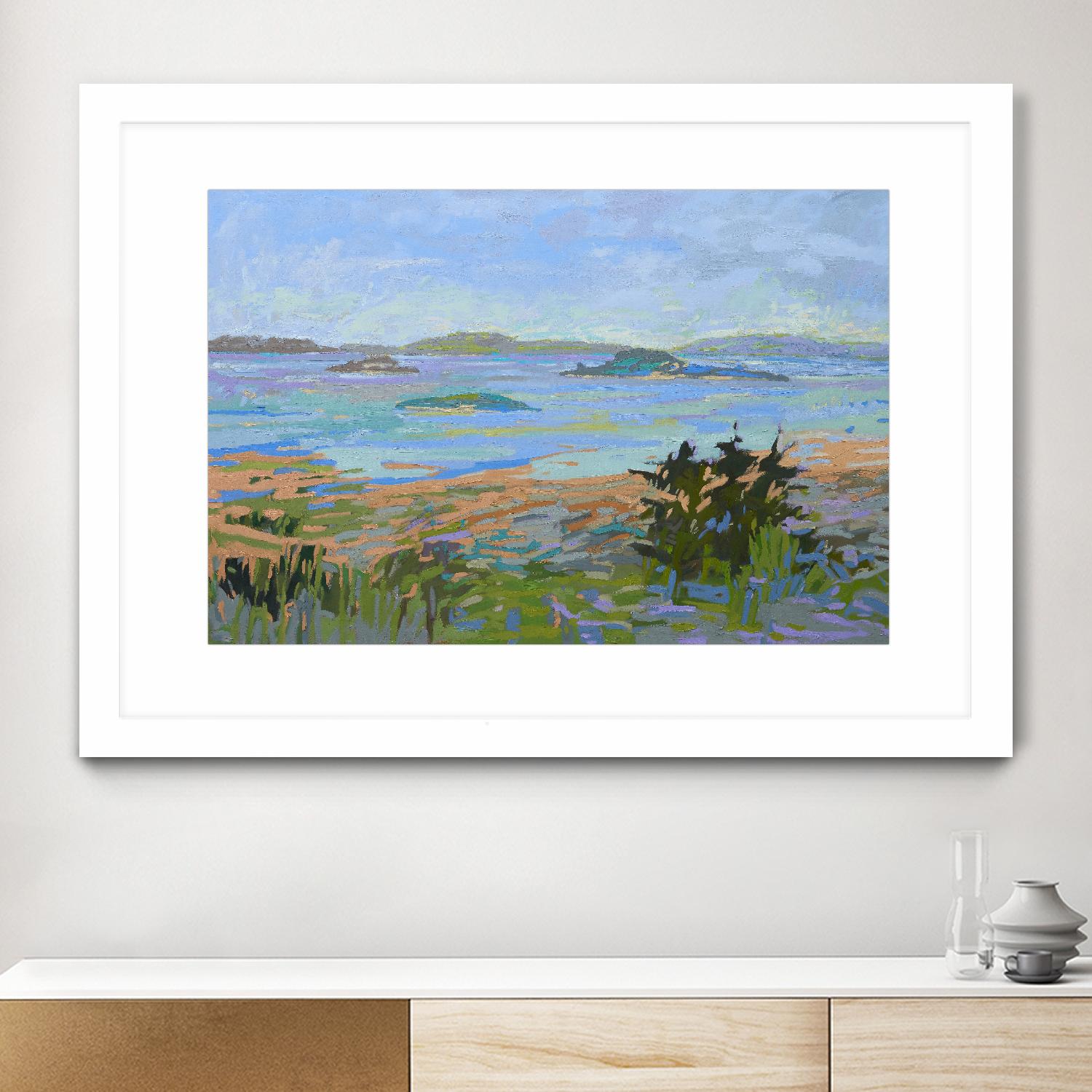 Islands Off the Mainland by Jane Schmidt on GIANT ART - multicolor landscapes; coastal