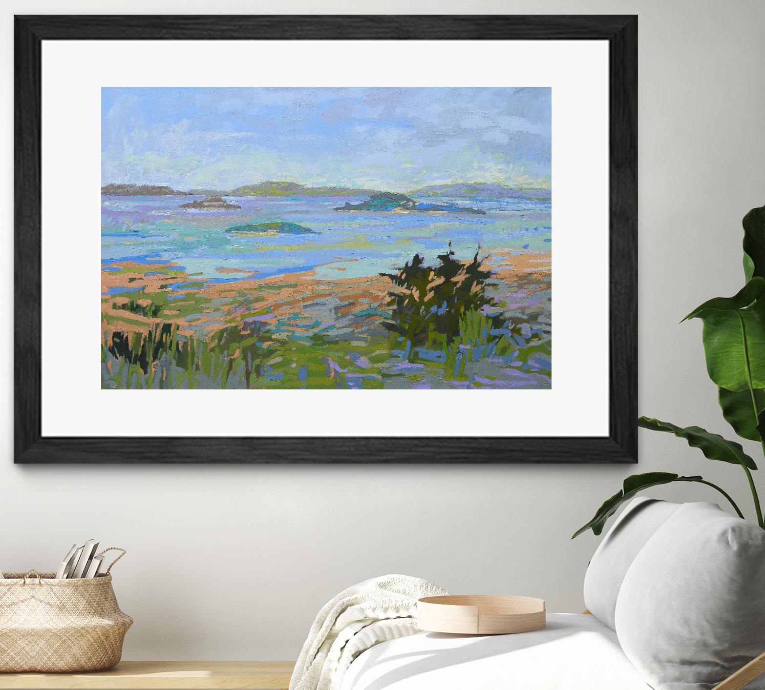 Islands Off the Mainland by Jane Schmidt on GIANT ART - multicolor landscapes; coastal