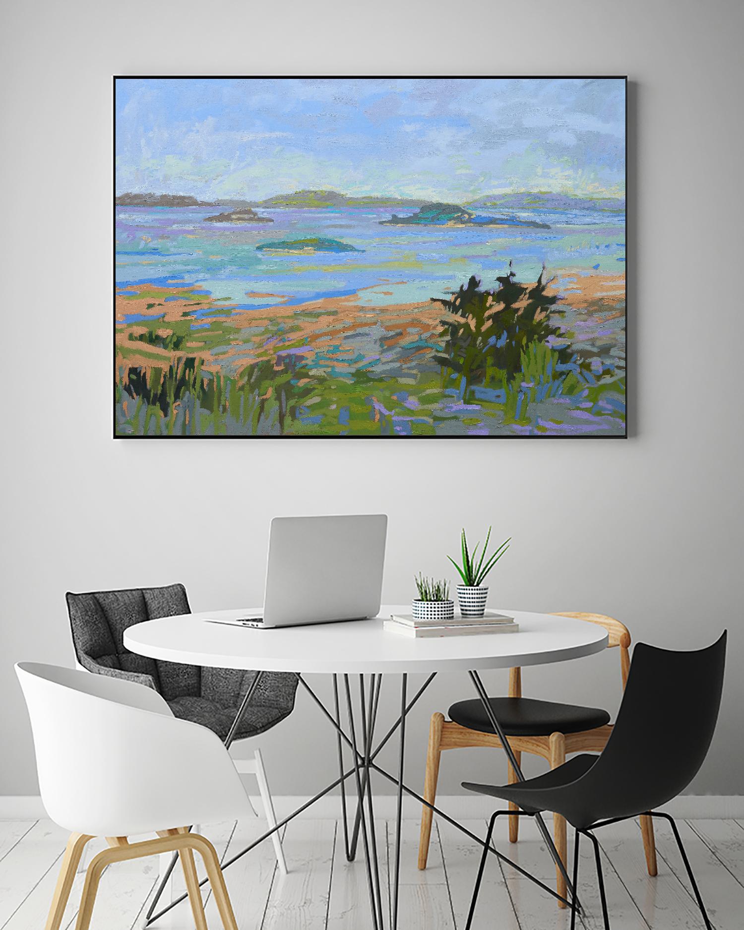 Islands Off the Mainland by Jane Schmidt on GIANT ART - multicolor landscapes; coastal