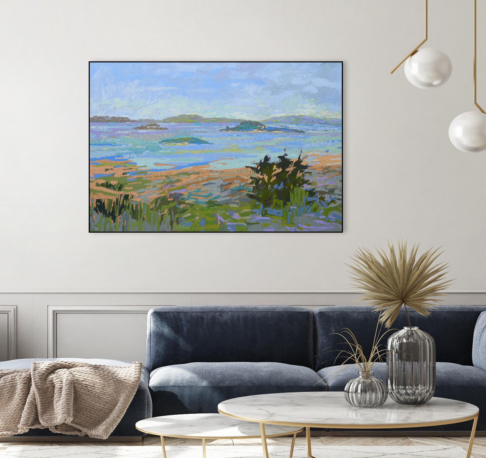 Islands Off the Mainland by Jane Schmidt on GIANT ART - multicolor landscapes; coastal