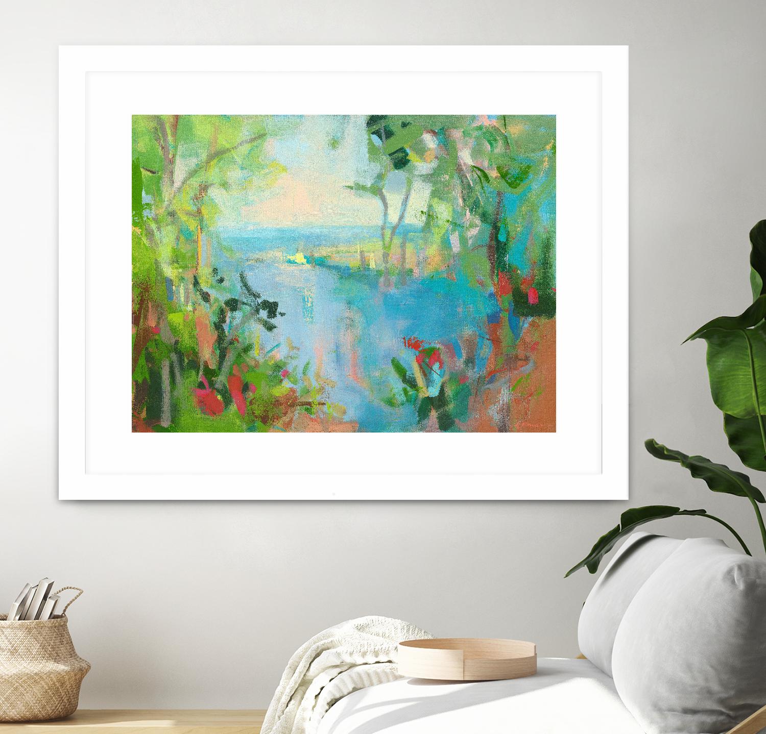 Eternal Summer by Angela Saxon on GIANT ART - multicolor coastal; landscapes; contemporary