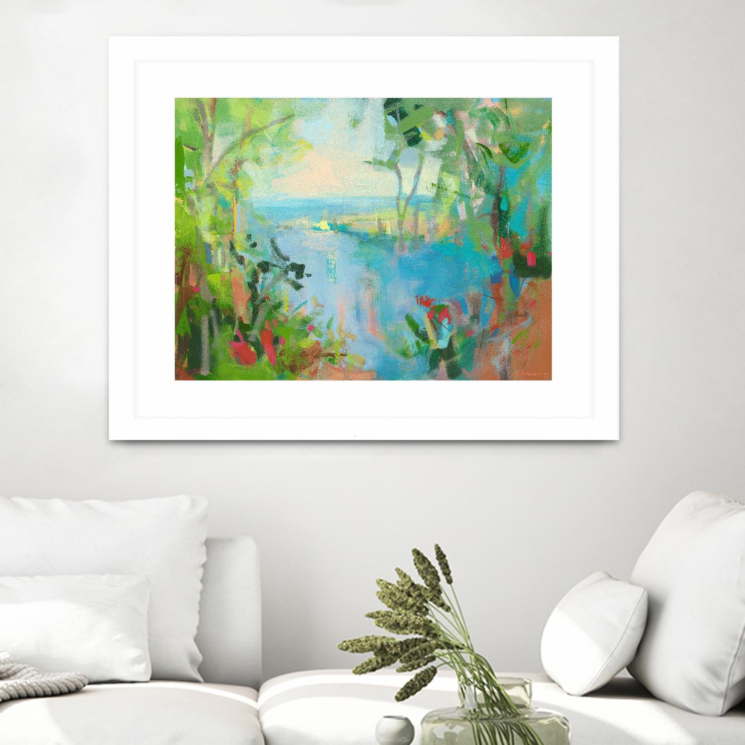 Eternal Summer by Angela Saxon on GIANT ART - multicolor coastal; landscapes; contemporary