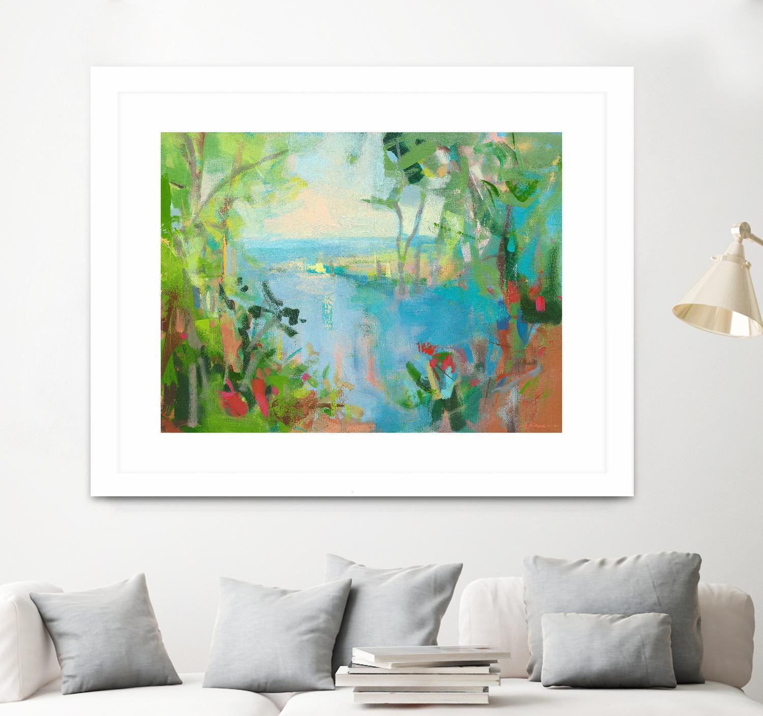 Eternal Summer by Angela Saxon on GIANT ART - multicolor coastal; landscapes; contemporary