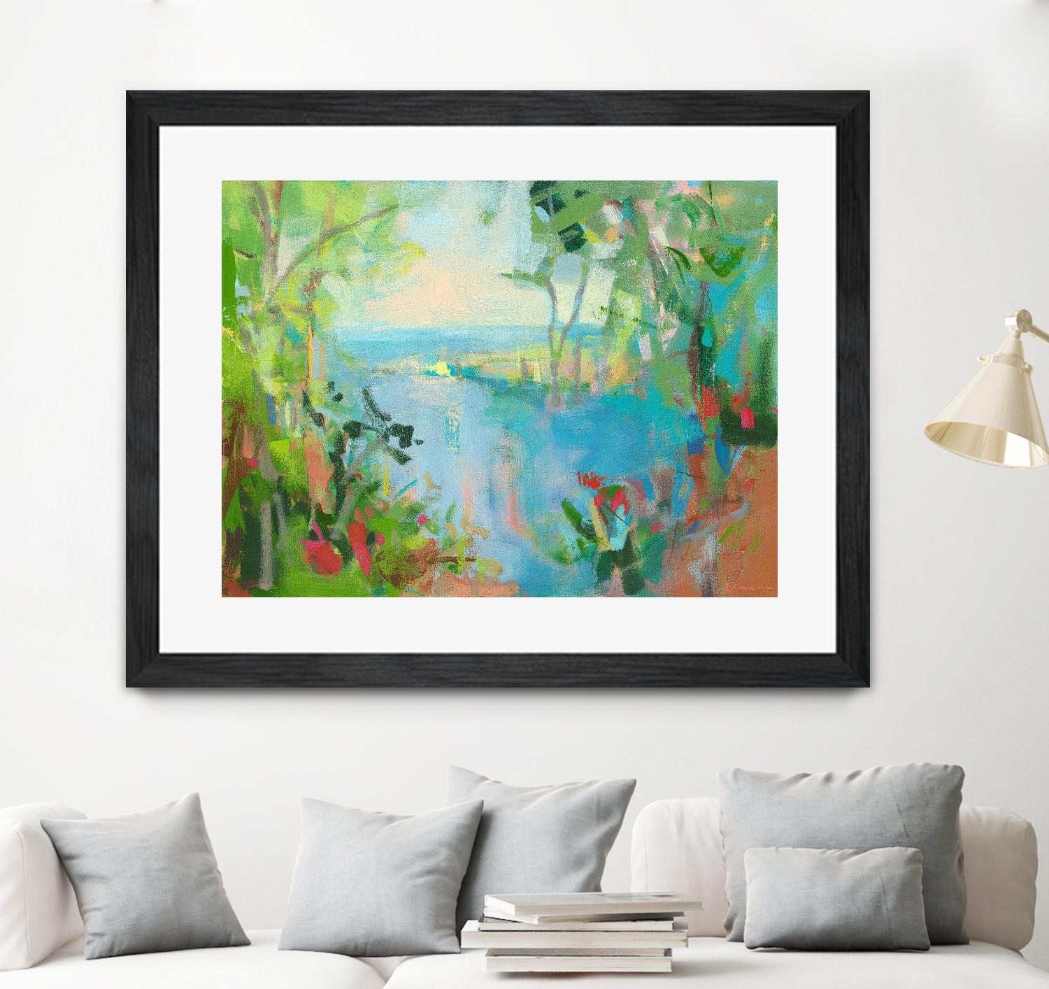 Eternal Summer by Angela Saxon on GIANT ART - multicolor coastal; landscapes; contemporary