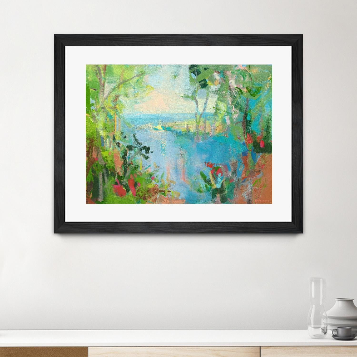 Eternal Summer by Angela Saxon on GIANT ART - multicolor coastal; landscapes; contemporary