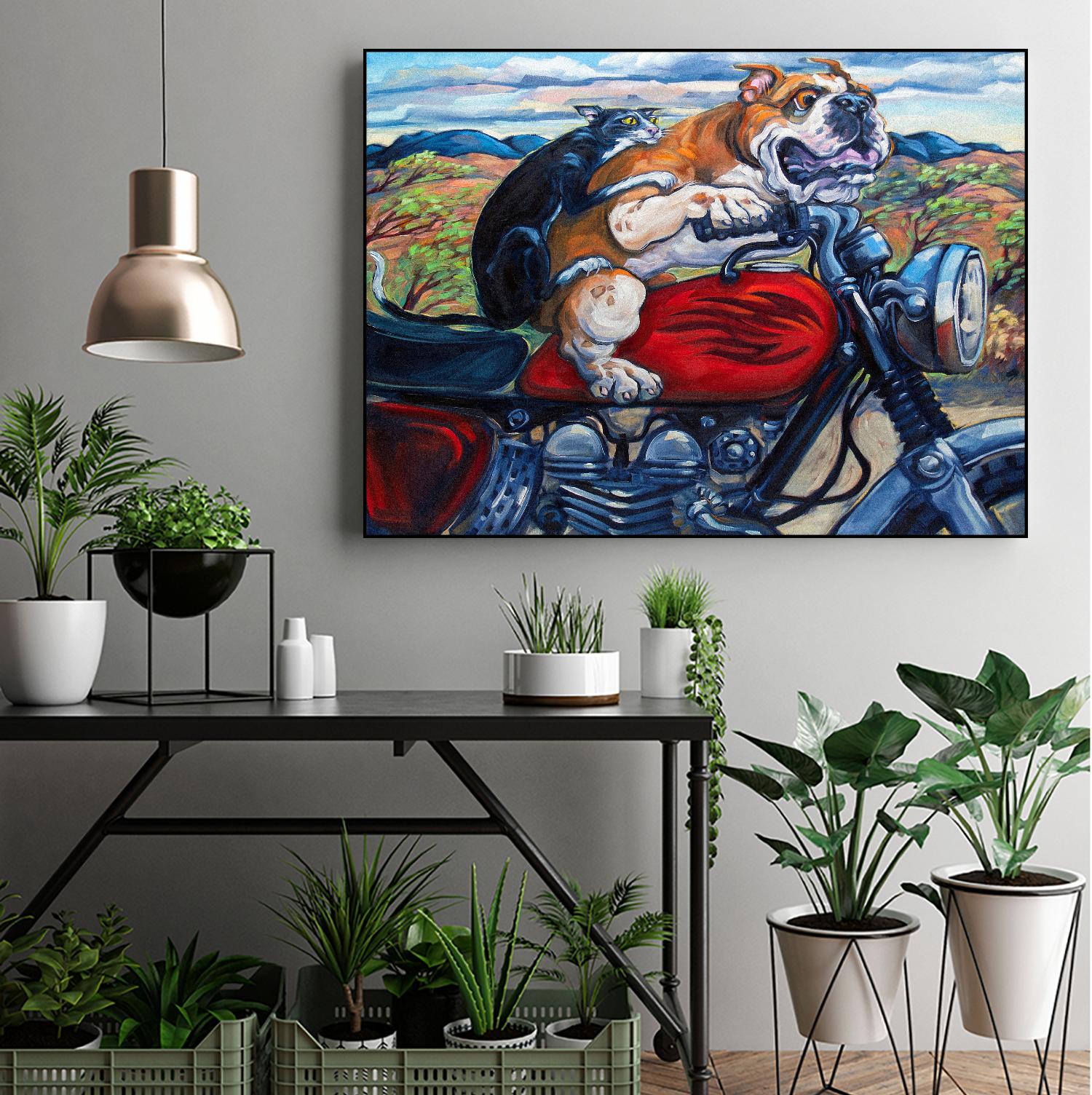 Zippity Do Da by CR Townsend on GIANT ART - multicolor animals; urban/pop surrealism