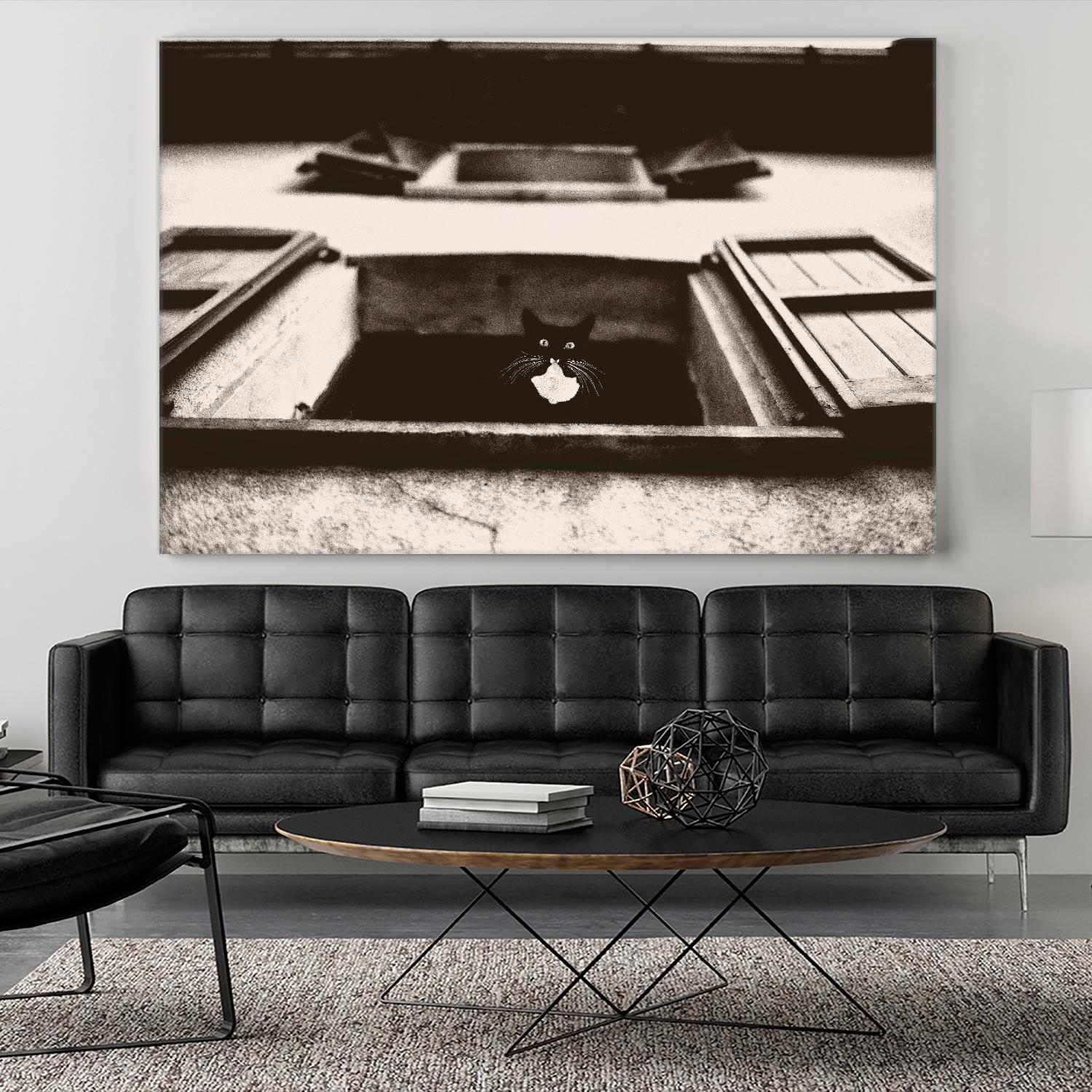 Dali the Cat by Lars Van de Goor on GIANT ART - beige animals