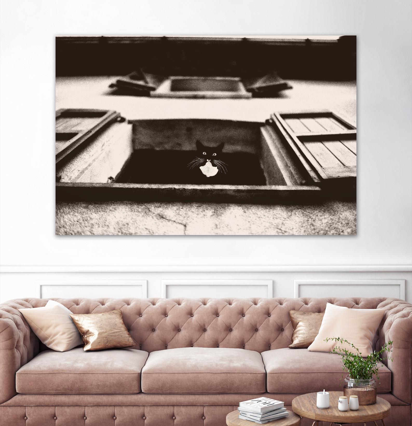 Dali the Cat by Lars Van de Goor on GIANT ART - beige animals