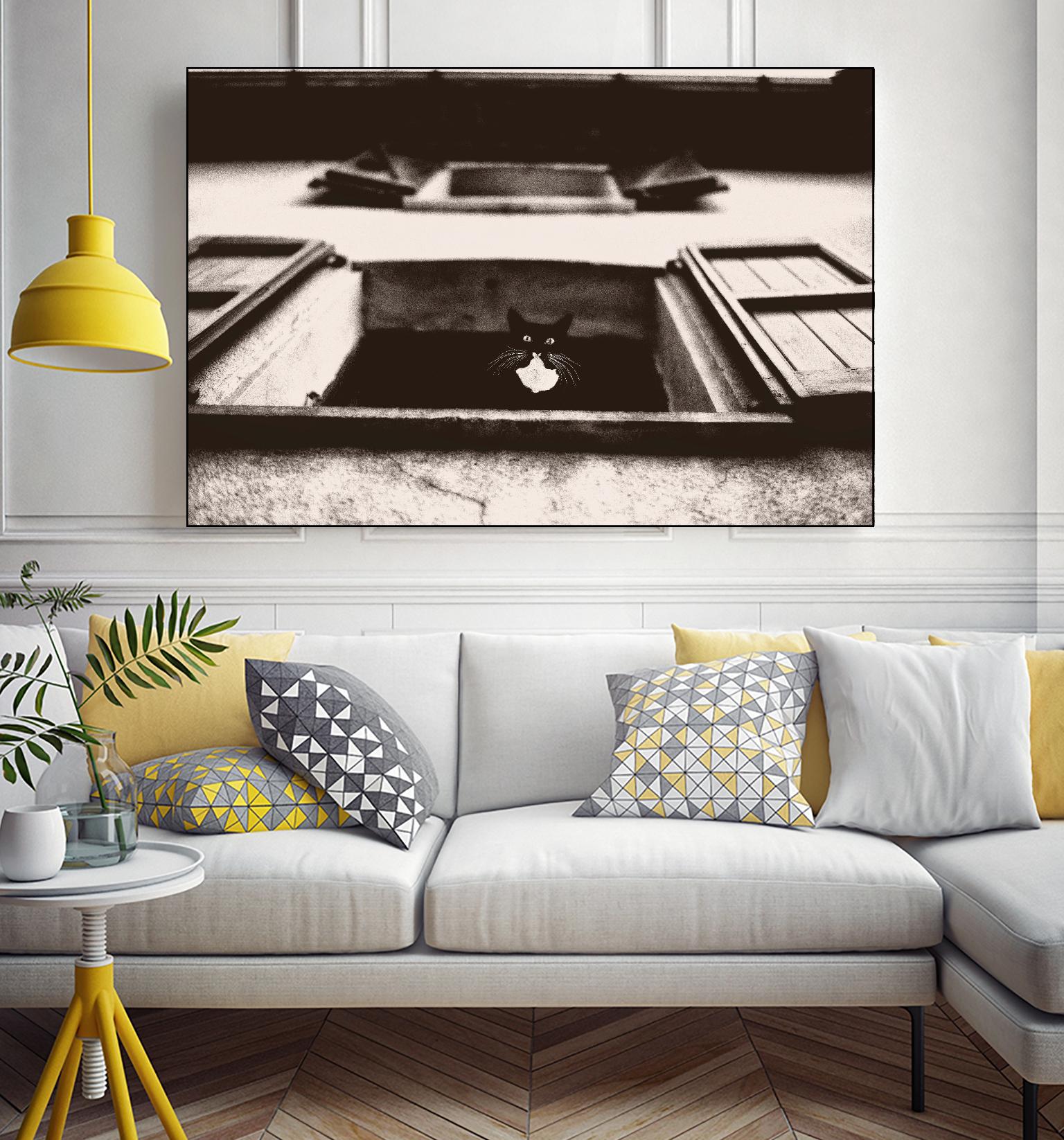 Dali the Cat by Lars Van de Goor on GIANT ART - beige animals