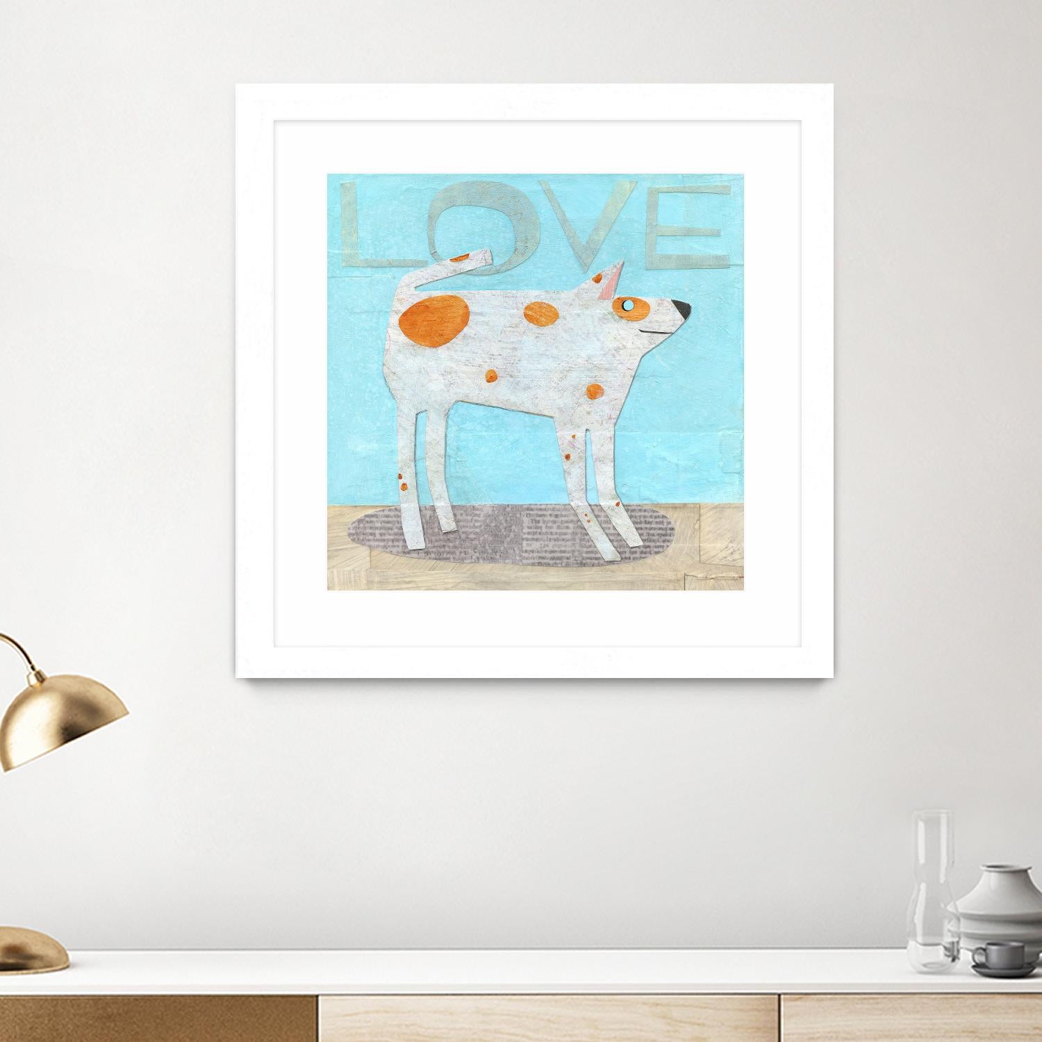 Faithful Friend by Judy Verhoeven on GIANT ART - multicolor animals; contemporary; novelty