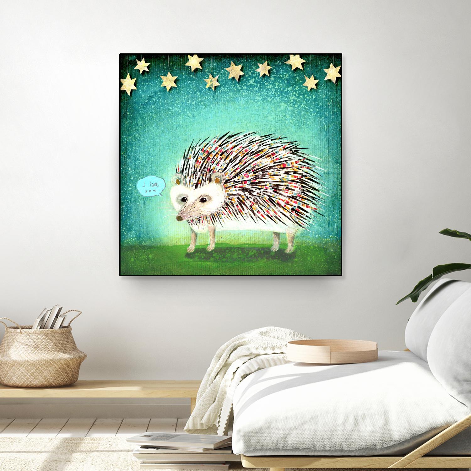 Porcupine for Thomas by Judy Verhoeven on GIANT ART - multicolor animals; contemporary