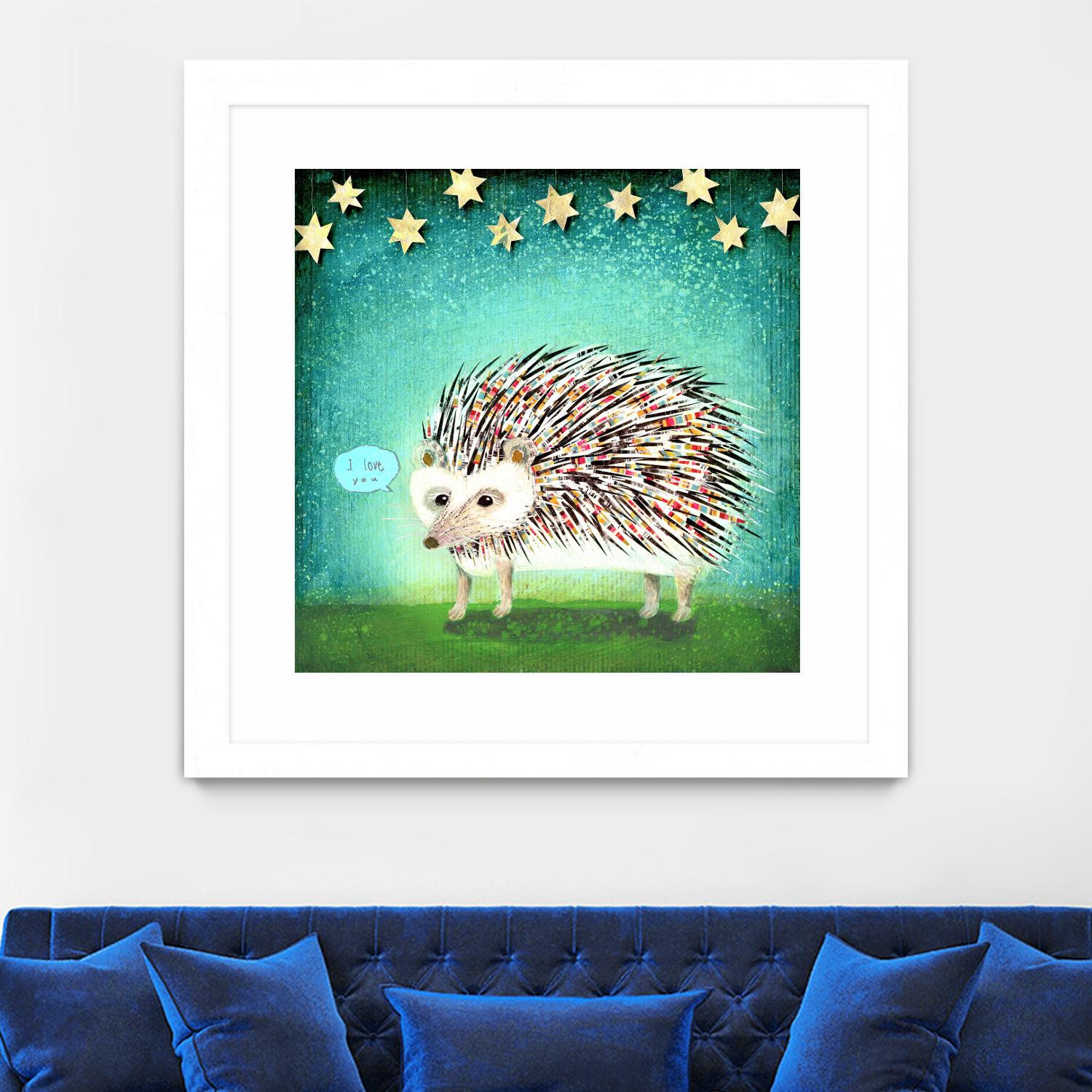 Porcupine for Thomas by Judy Verhoeven on GIANT ART - multicolor animals; contemporary