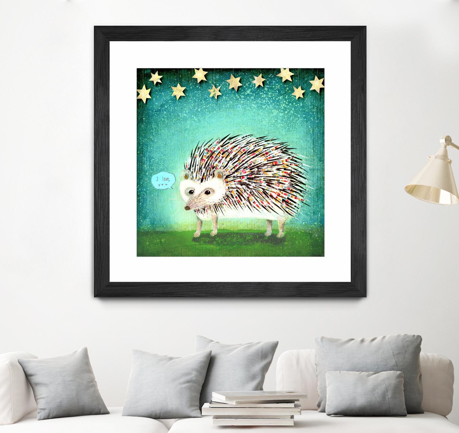 Porcupine for Thomas by Judy Verhoeven on GIANT ART - multicolor animals; contemporary