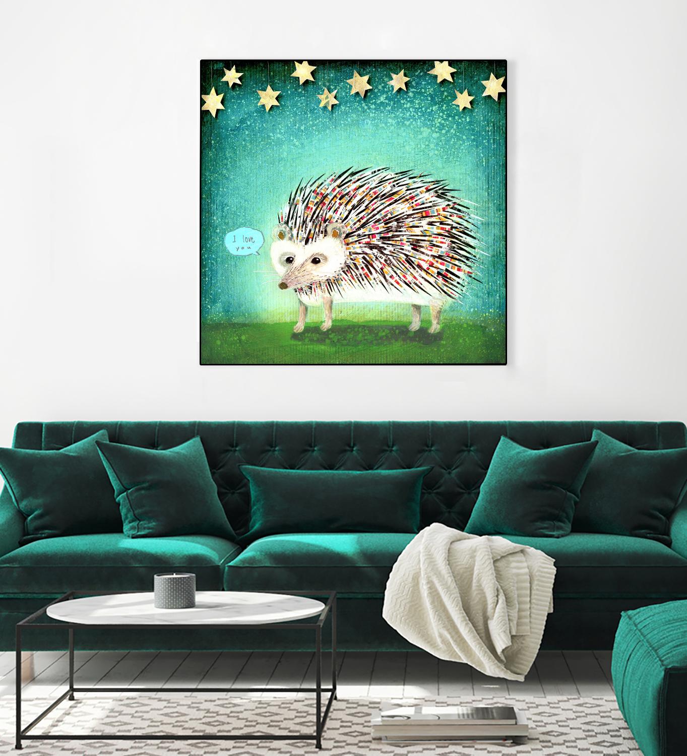 Porcupine for Thomas by Judy Verhoeven on GIANT ART - multicolor animals; contemporary