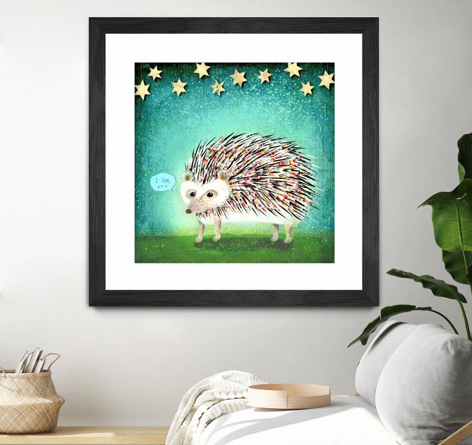 Porcupine for Thomas by Judy Verhoeven on GIANT ART - multicolor animals; contemporary