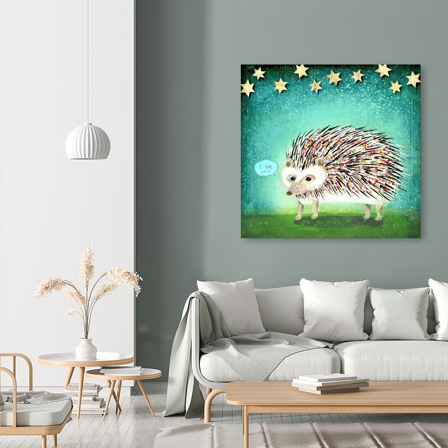 Porcupine for Thomas by Judy Verhoeven on GIANT ART - multicolor animals; contemporary