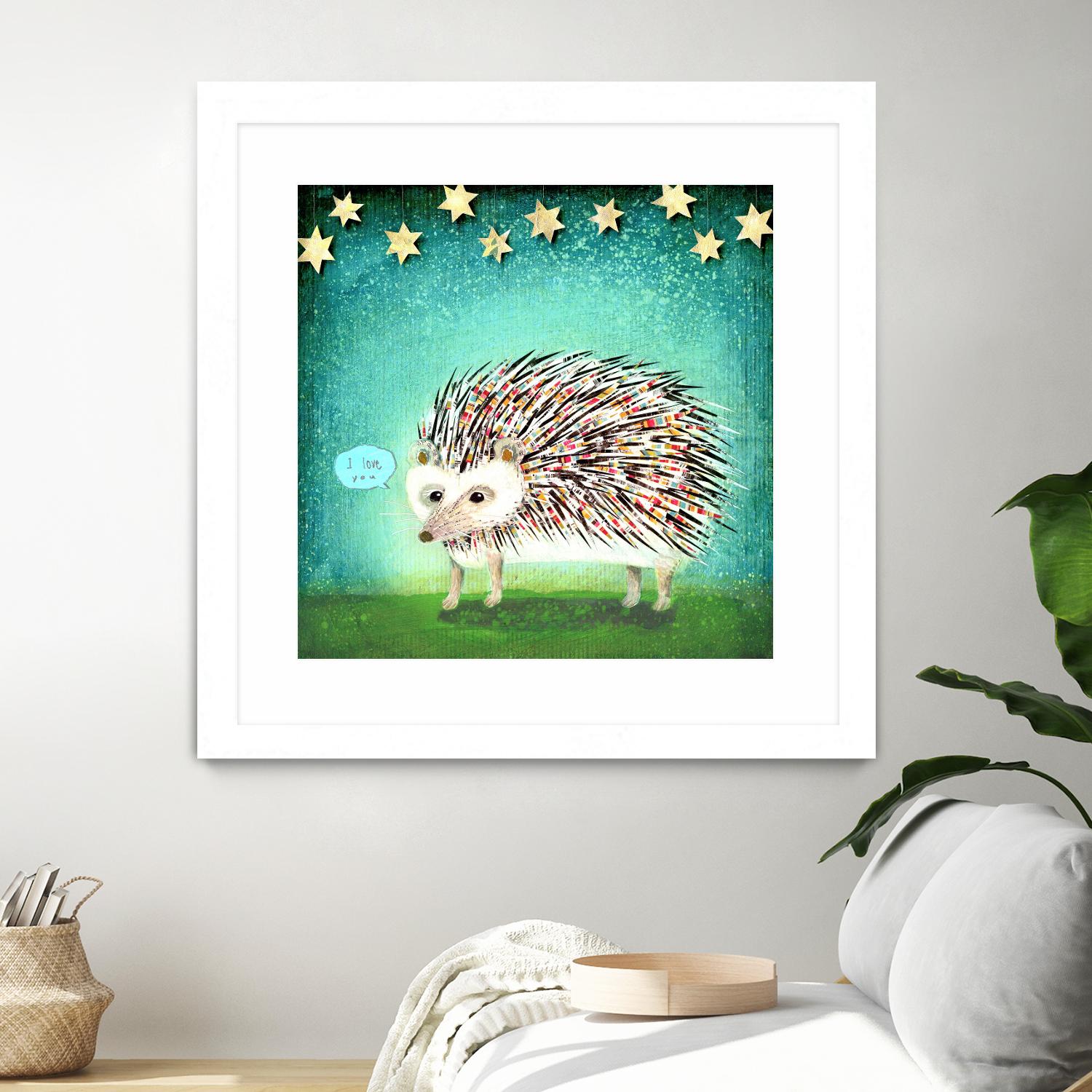 Porcupine for Thomas by Judy Verhoeven on GIANT ART - multicolor animals; contemporary