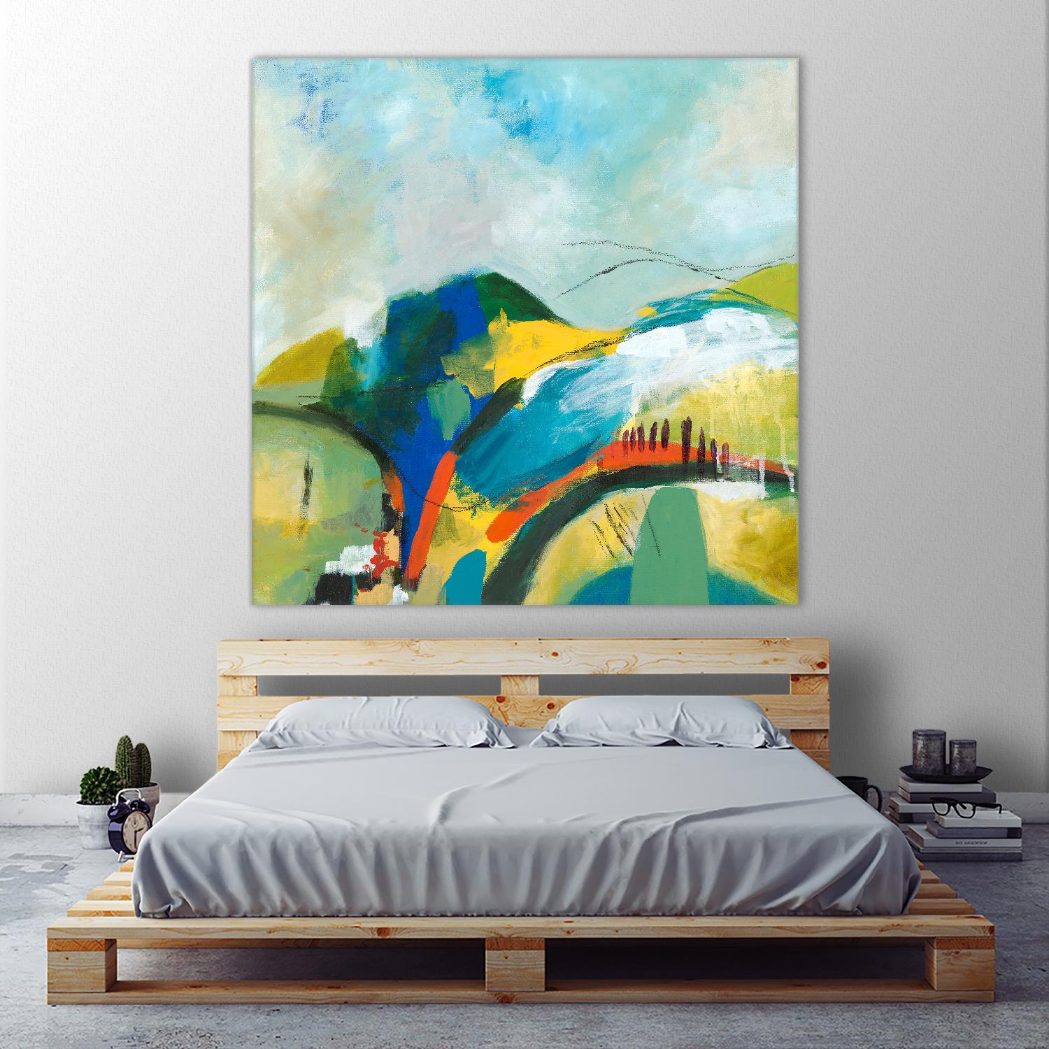 Alpine No. 1 by Jan Weiss on GIANT ART - multicolor landscapes; contemporary; abstracts