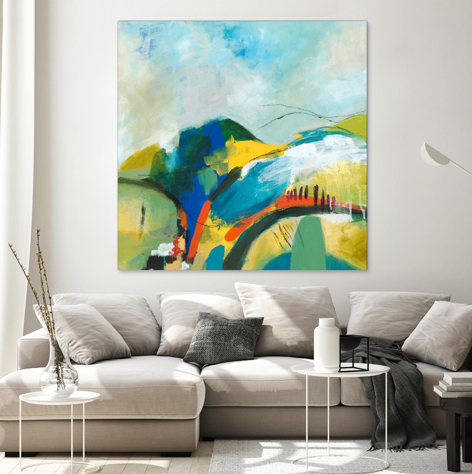 Alpine No. 1 by Jan Weiss on GIANT ART - multicolor landscapes; contemporary; abstracts