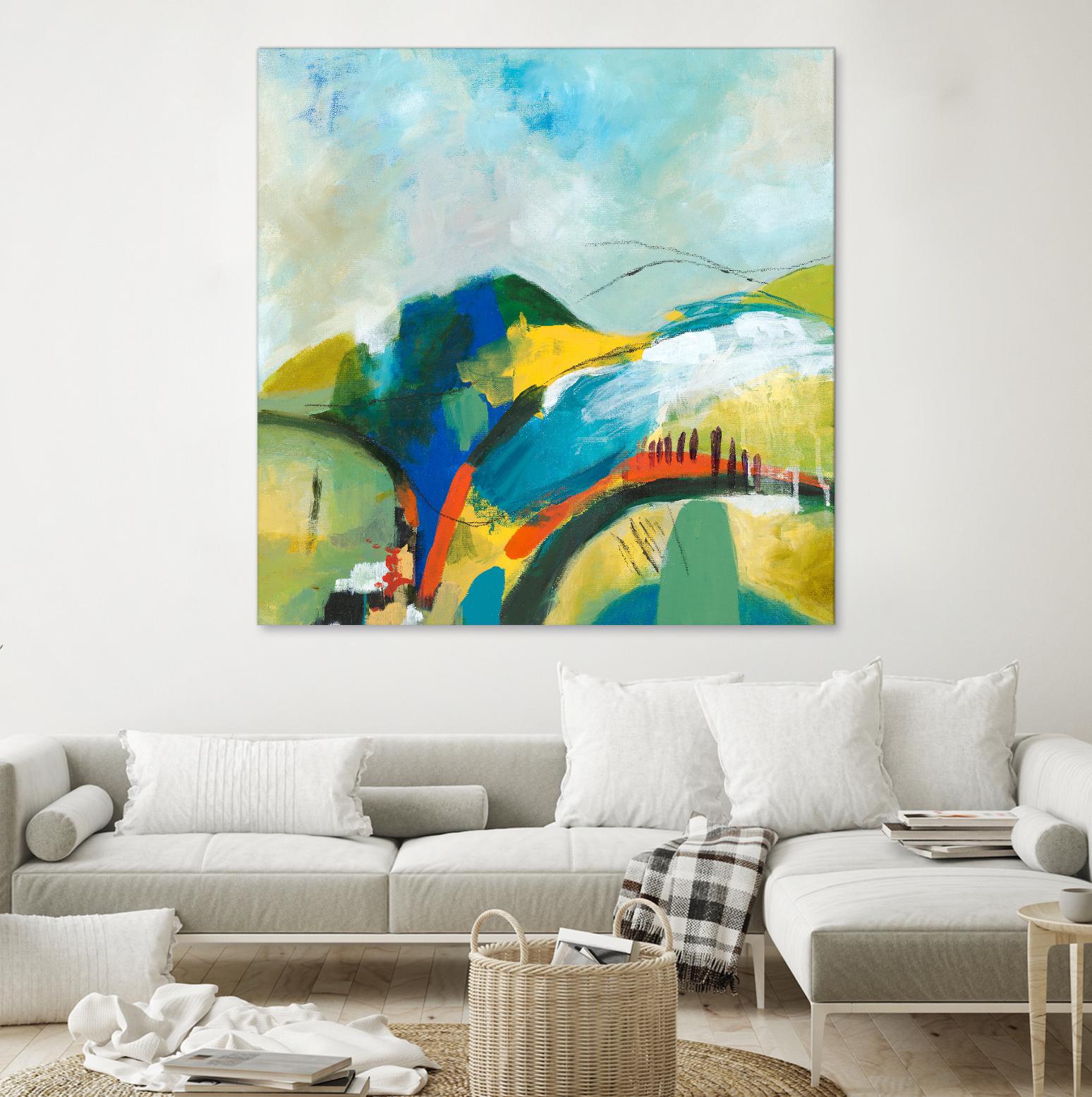 Alpine No. 1 by Jan Weiss on GIANT ART - multicolor landscapes; contemporary; abstracts