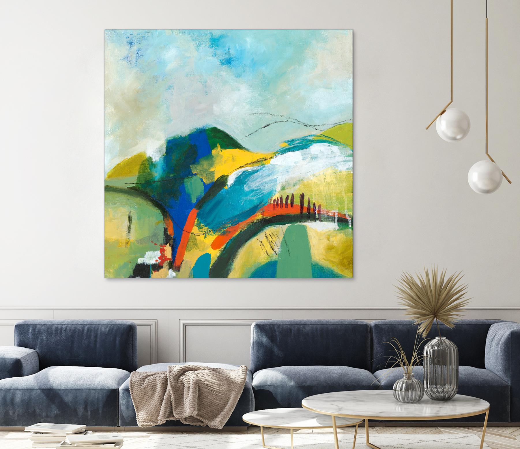 Alpine No. 1 by Jan Weiss on GIANT ART - multicolor landscapes; contemporary; abstracts