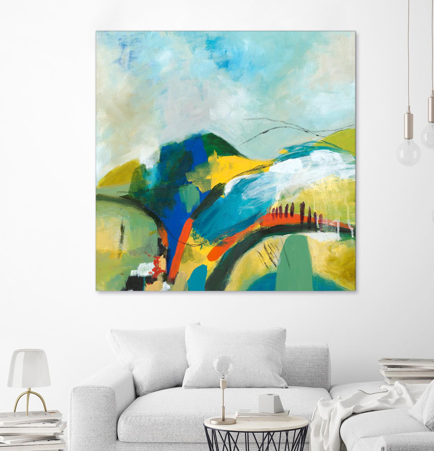 Alpine No. 1 by Jan Weiss on GIANT ART - multicolor landscapes; contemporary; abstracts