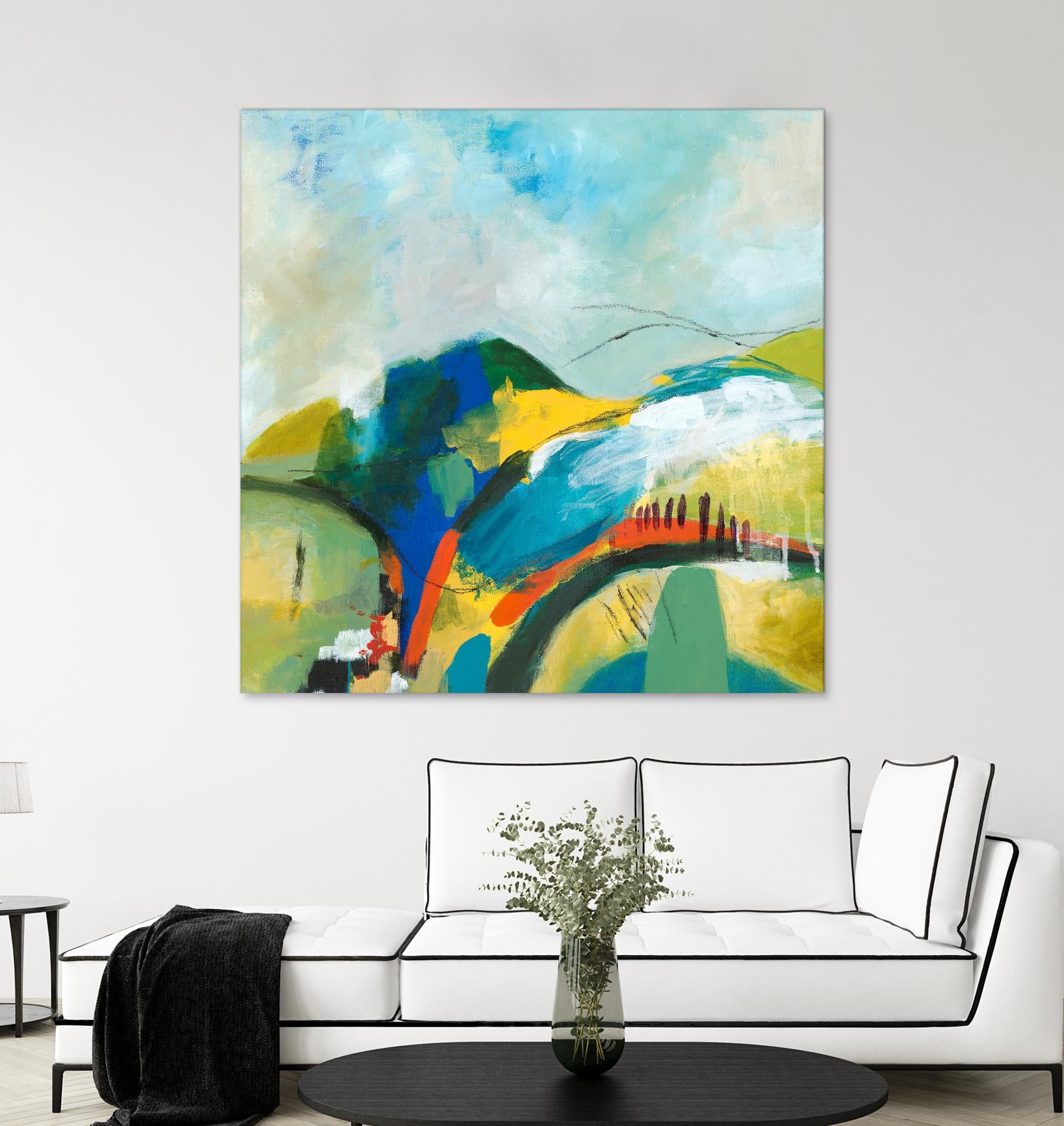 Alpine No. 1 by Jan Weiss on GIANT ART - multicolor landscapes; contemporary; abstracts
