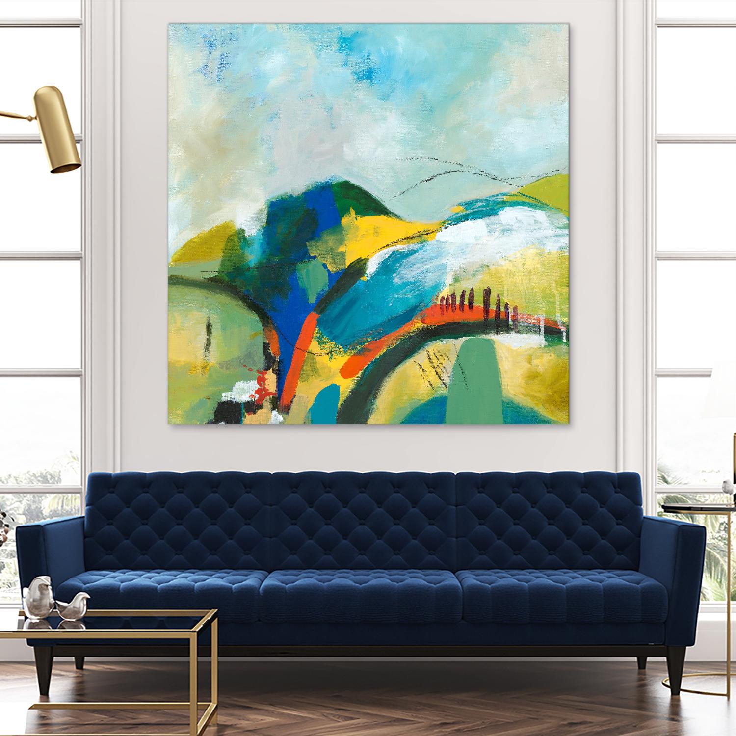 Alpine No. 1 by Jan Weiss on GIANT ART - multicolor landscapes; contemporary; abstracts