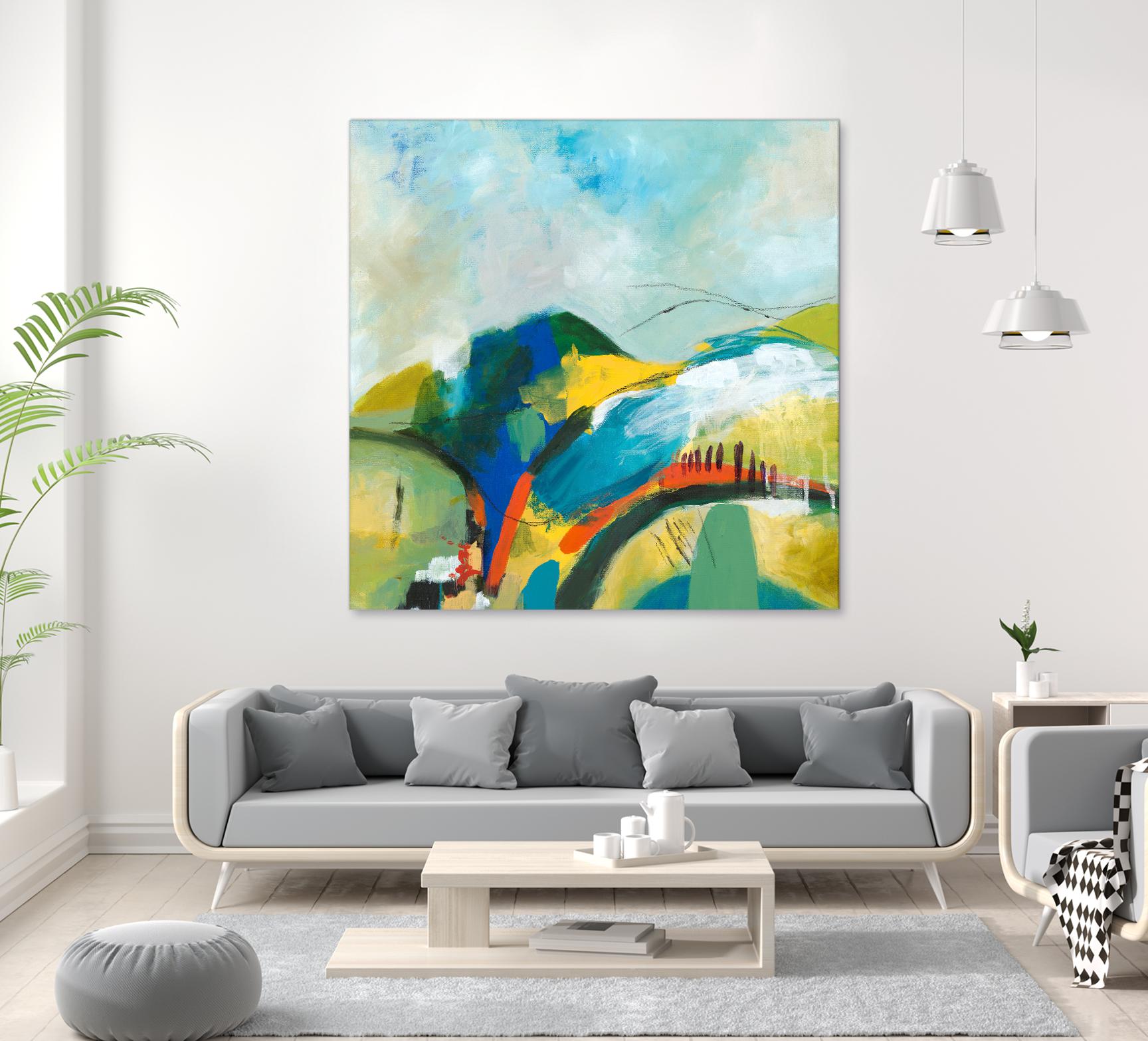 Alpine No. 1 by Jan Weiss on GIANT ART - multicolor landscapes; contemporary; abstracts