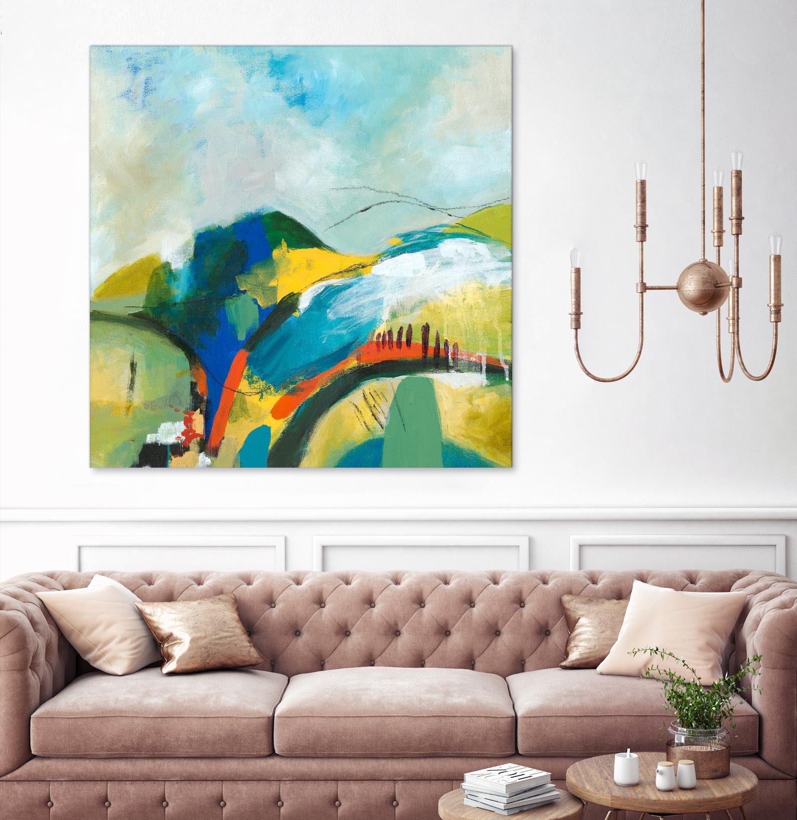 Alpine No. 1 by Jan Weiss on GIANT ART - multicolor landscapes; contemporary; abstracts