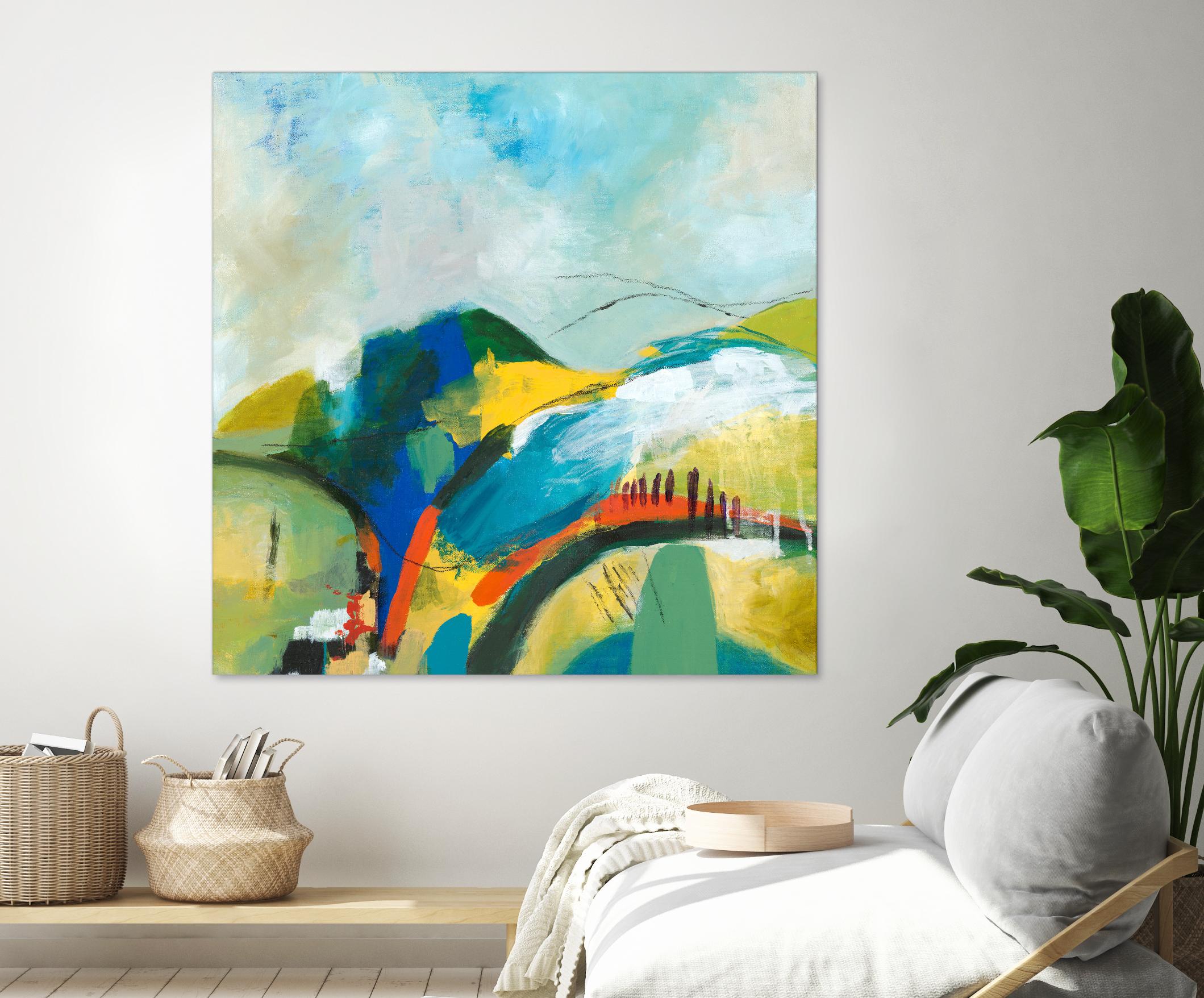 Alpine No. 1 by Jan Weiss on GIANT ART - multicolor landscapes; contemporary; abstracts